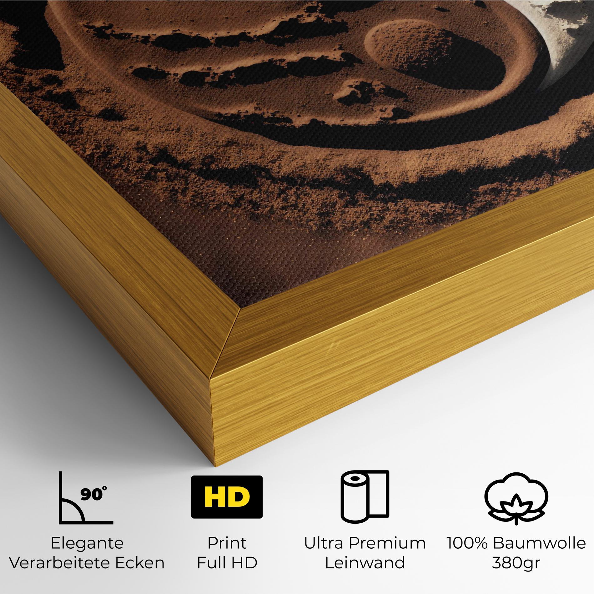 Leinwandbild Earth Yinyang mockup 4