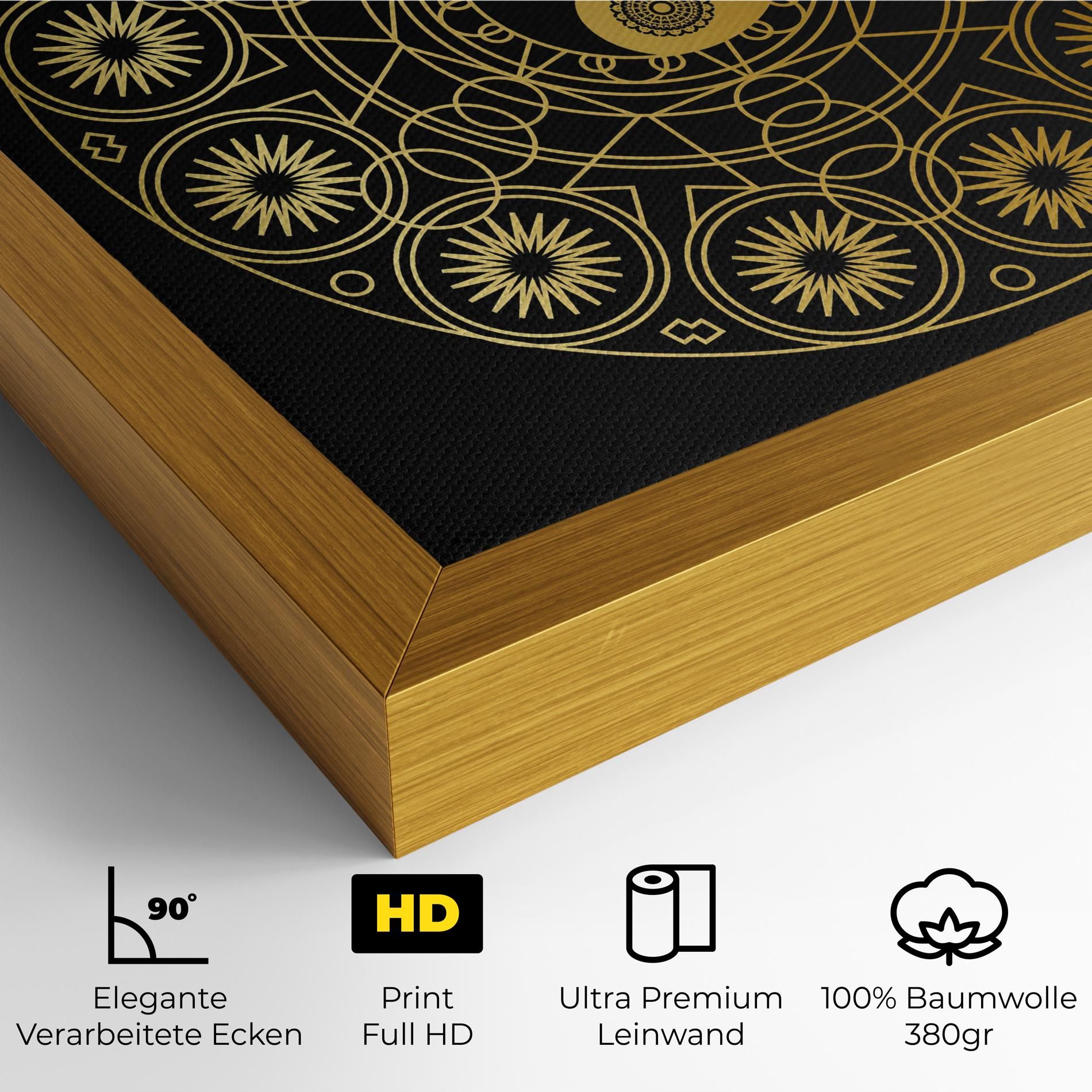 Gold Meditation Mandala mockup 4