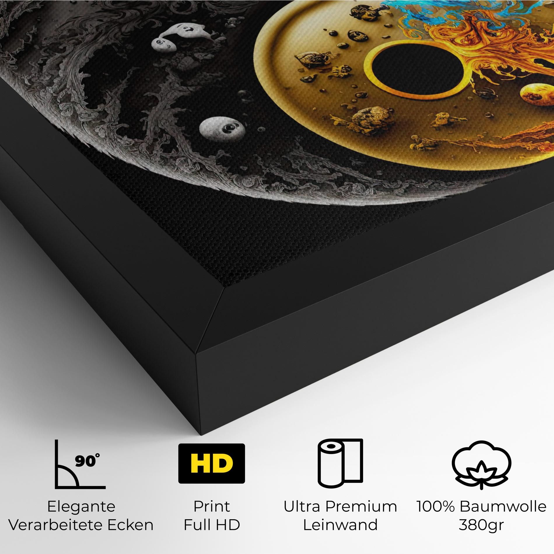Black Yellow Yinyang mockup 4