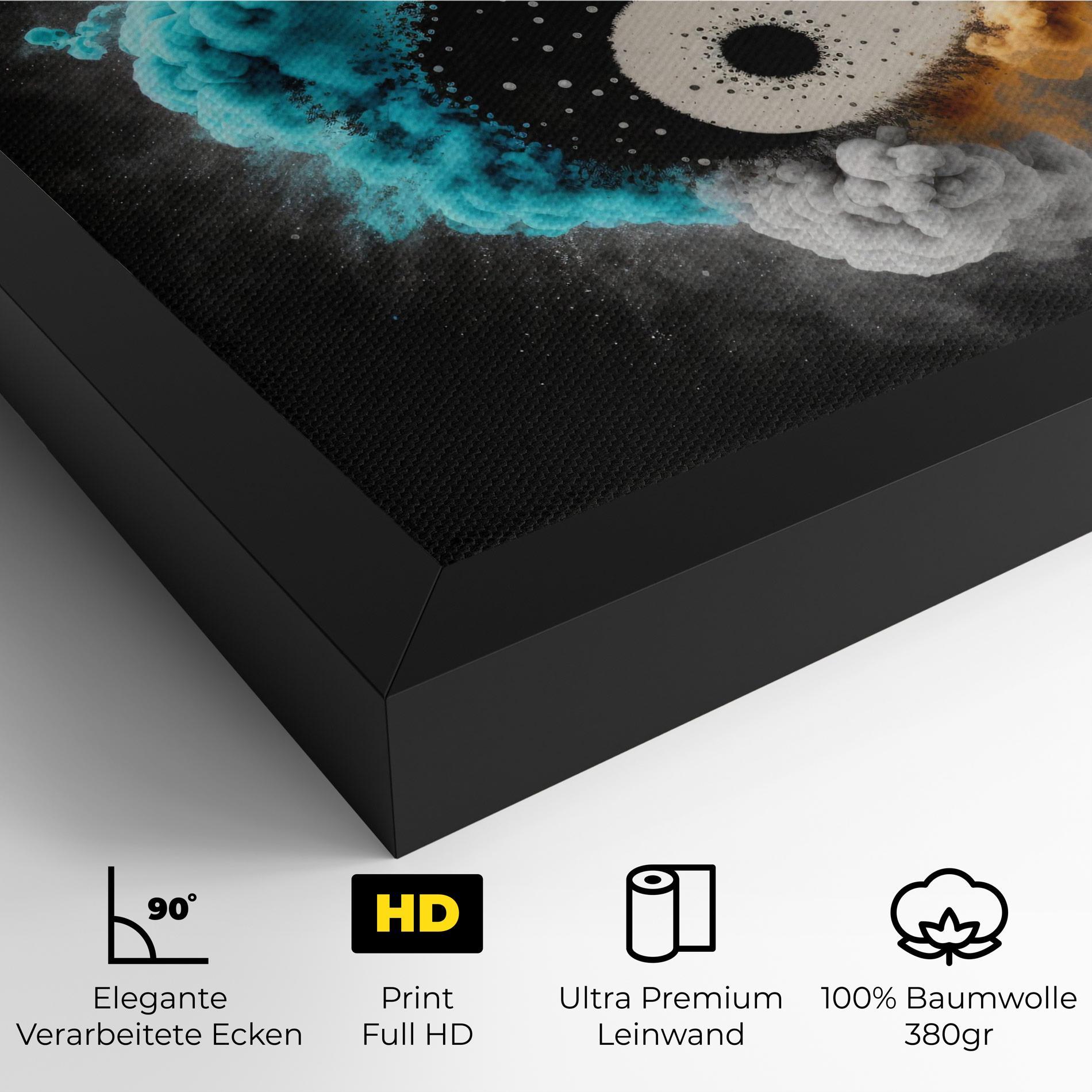 Leinwandbild Blue Smoke Yinuang mockup 4