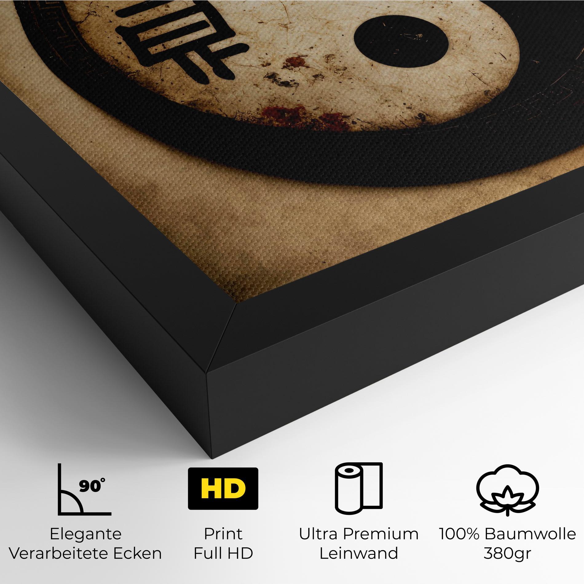Leinwandbild Chinese Yinyang mockup 4