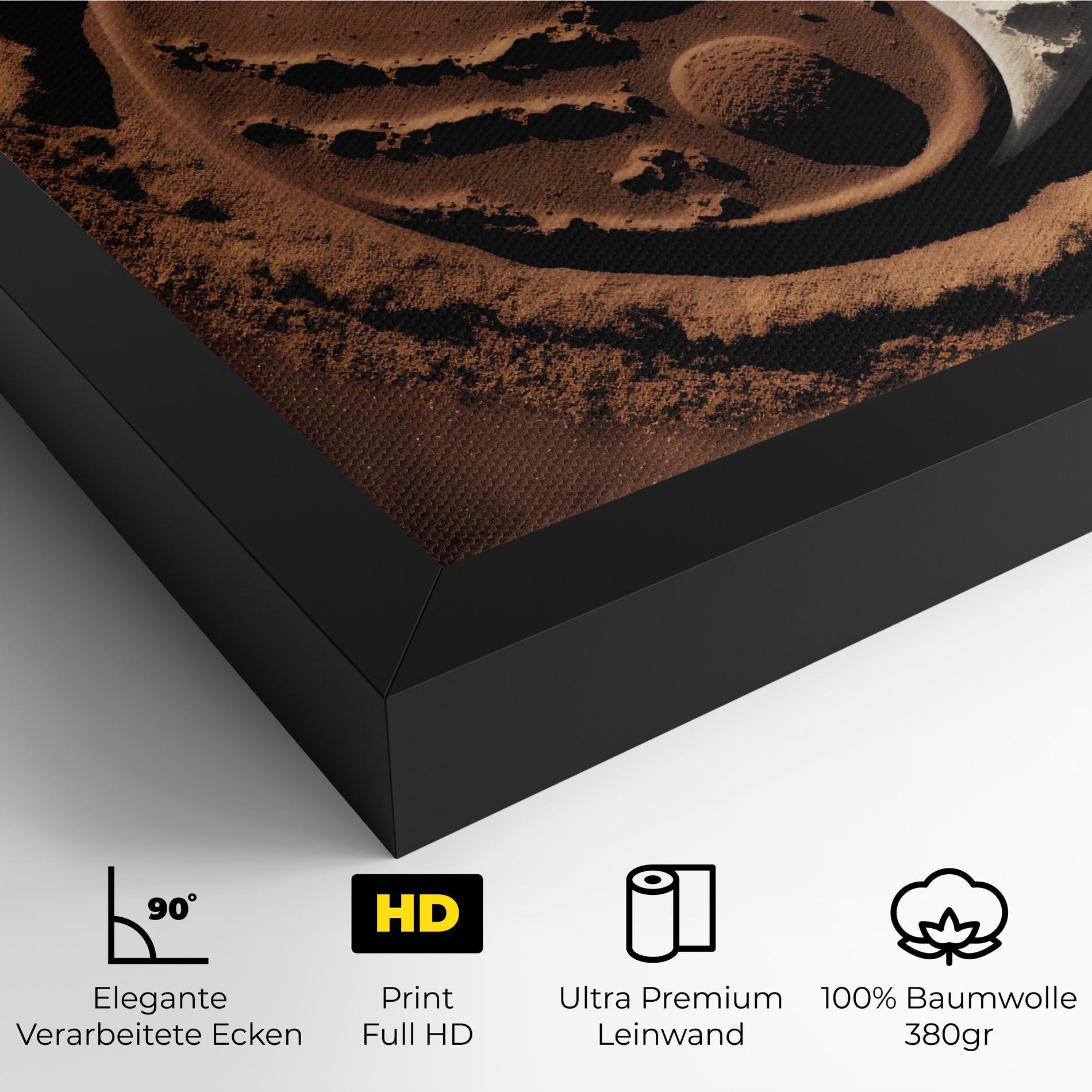 Leinwandbild Earth Yinyang mockup 4