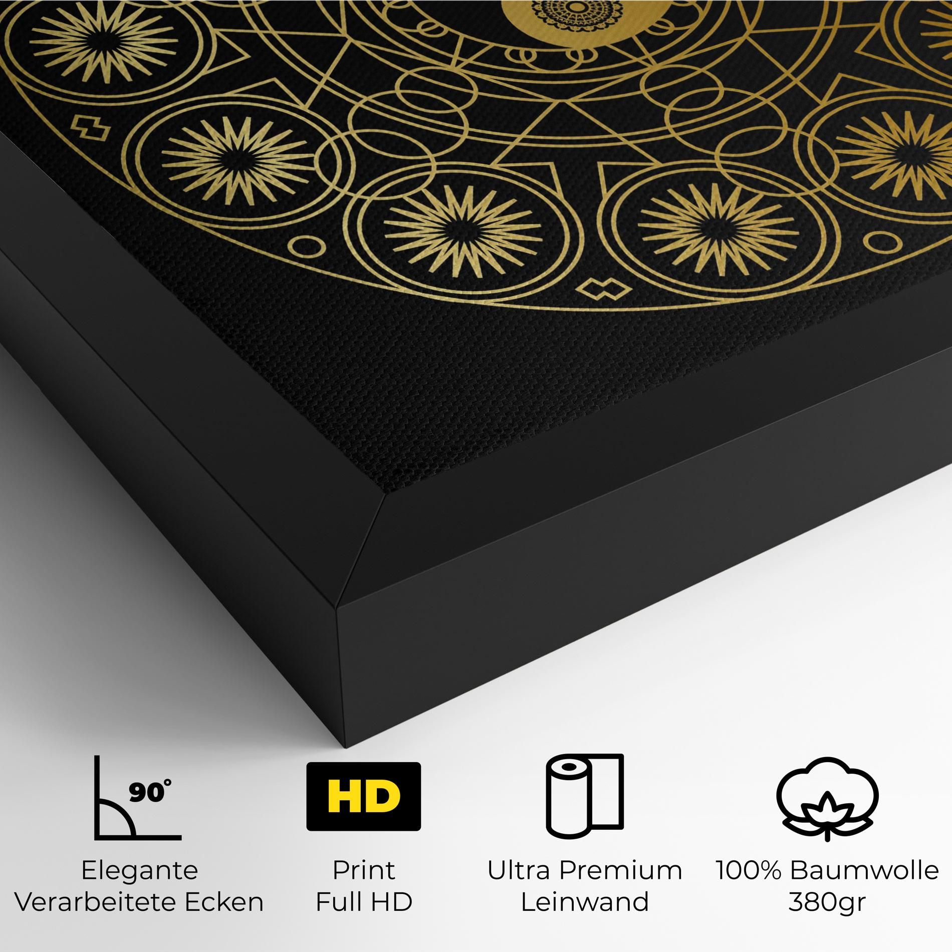 Gold Meditation Mandala mockup 4