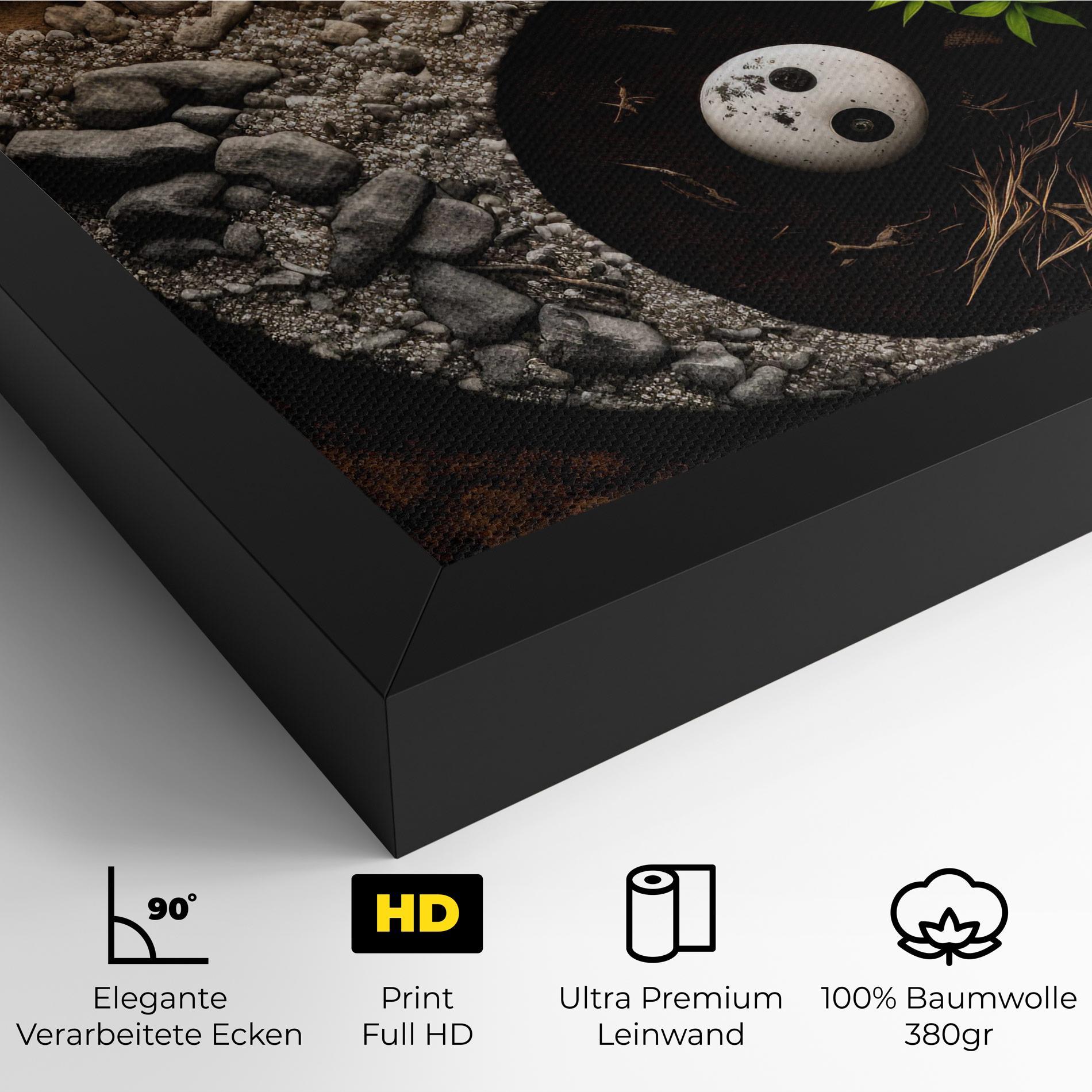 Leinwandbild Nature Yinyang mockup 4
