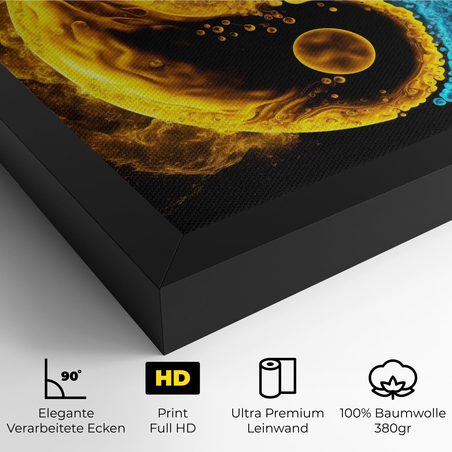 Yellow Blue Yinyang mockup 4