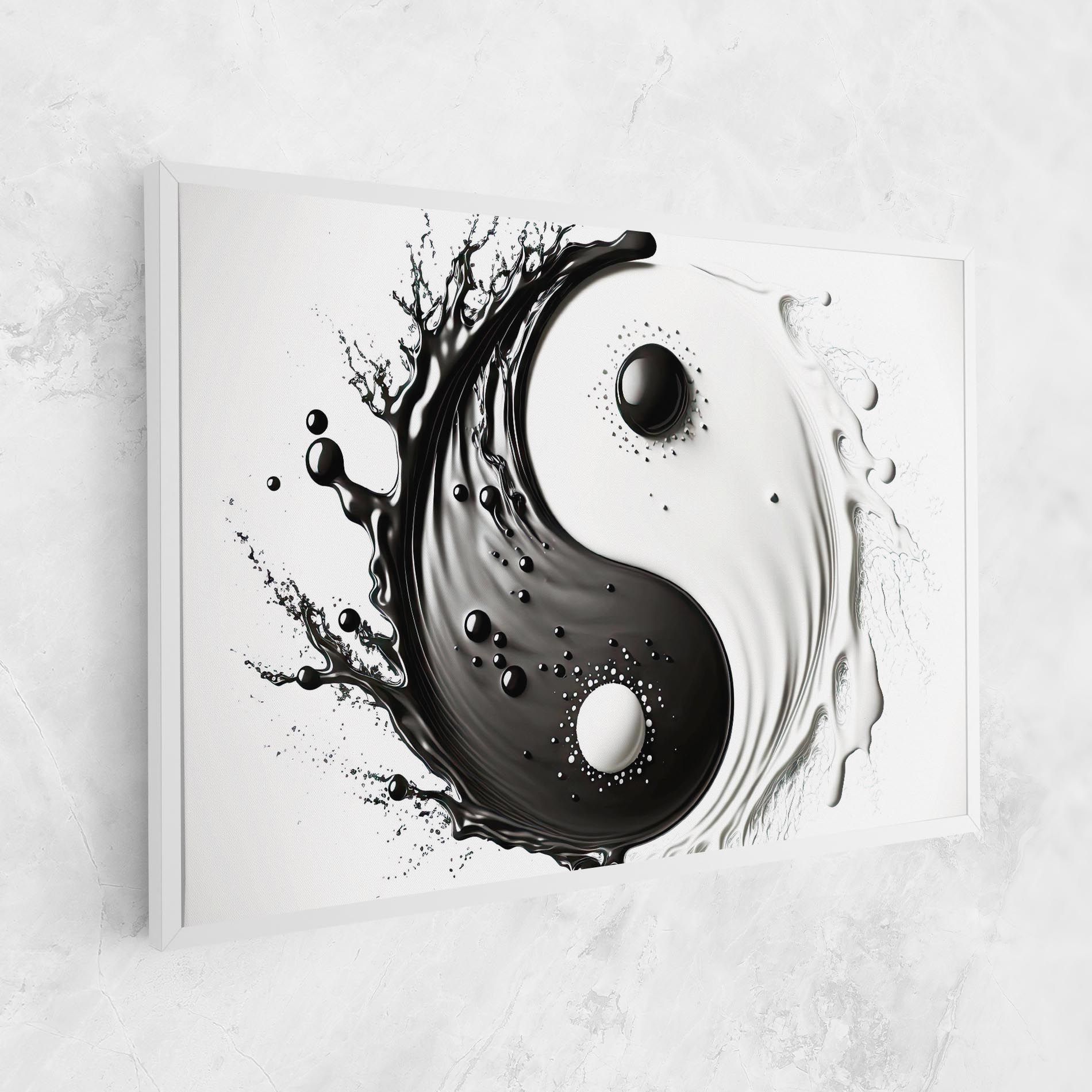 Black Liquid Yinyang mockup 1