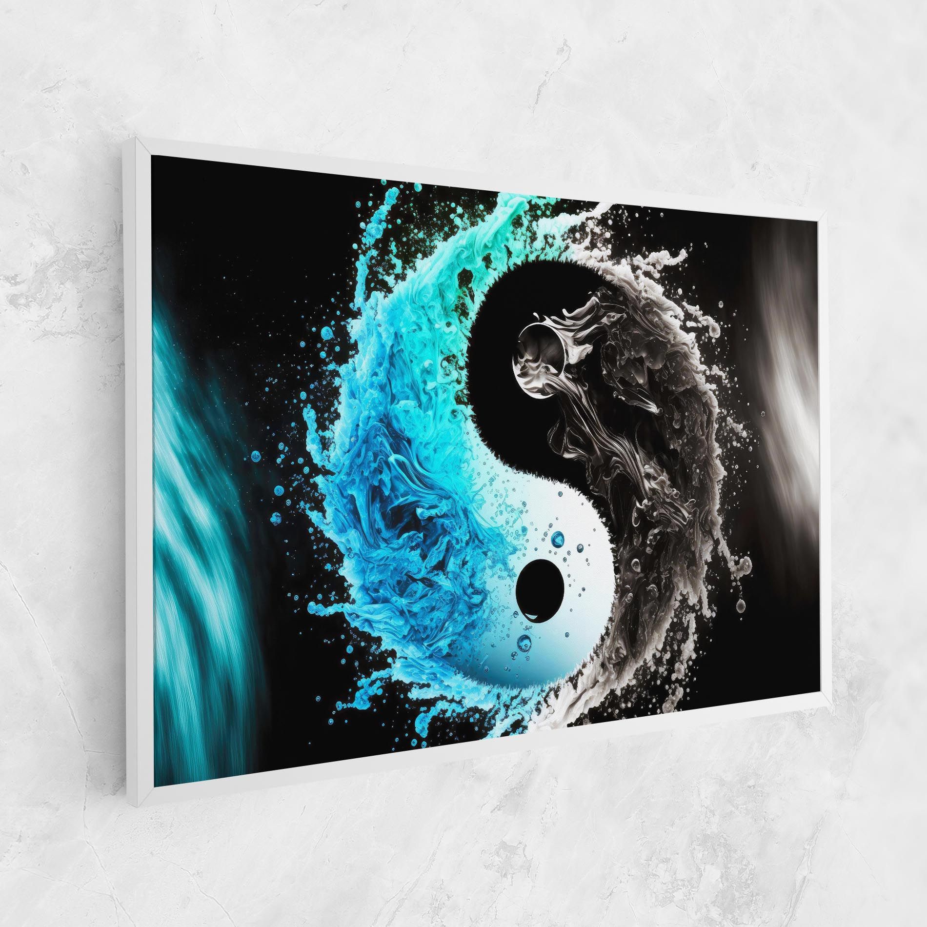 Blue Black Yinyang mockup 1