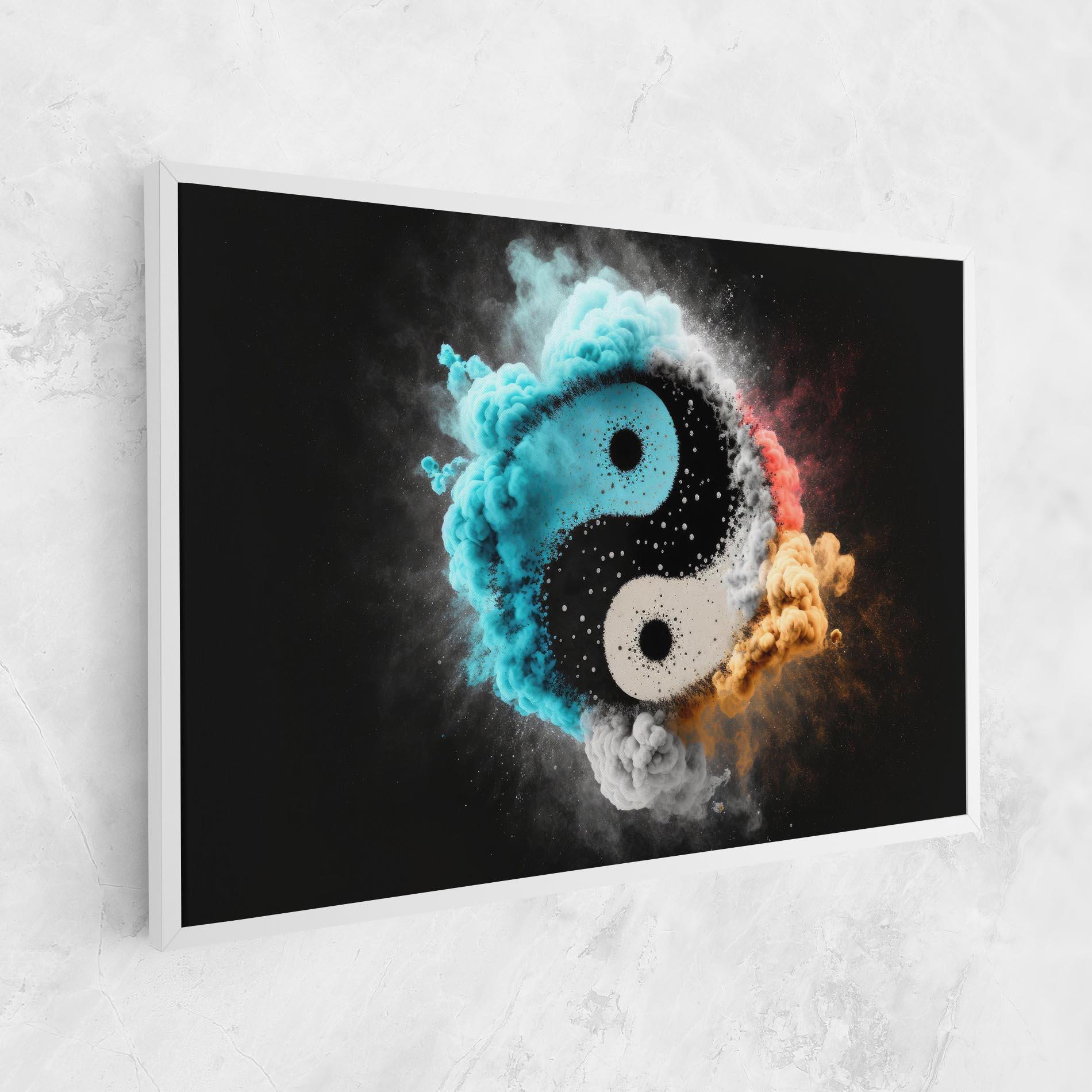 Leinwandbild Blue Smoke Yinuang mockup 1