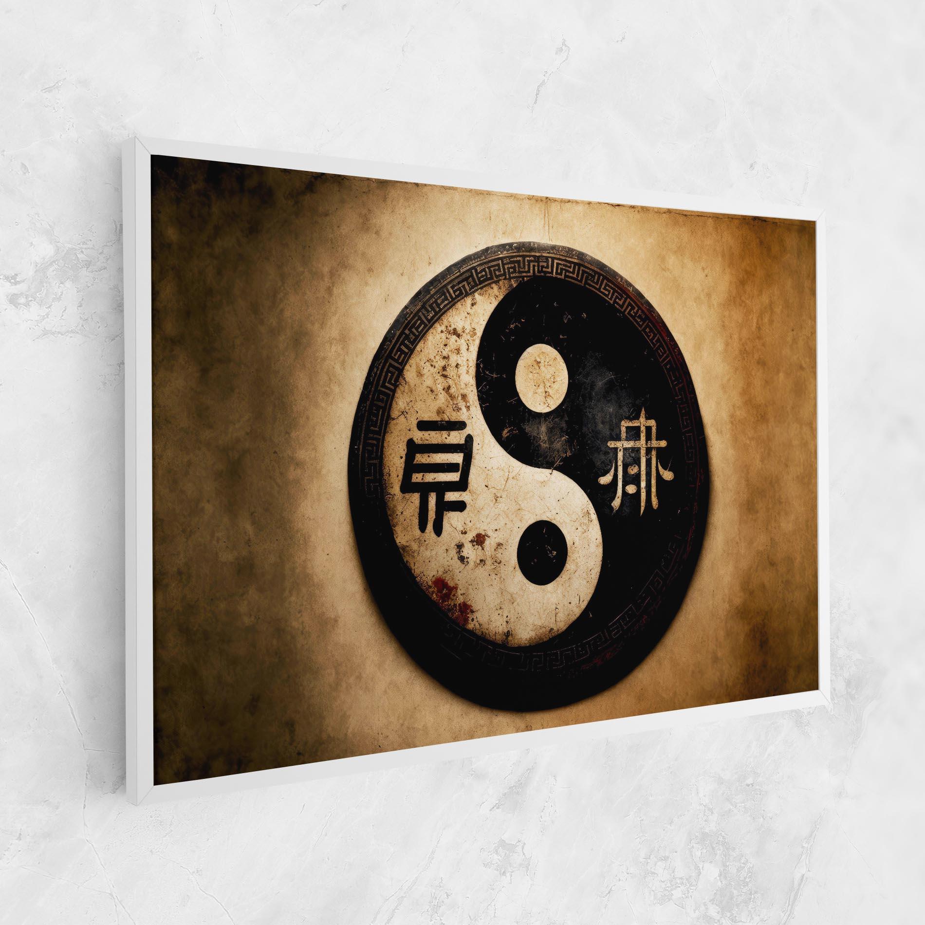 Leinwandbild Chinese Yinyang mockup 1