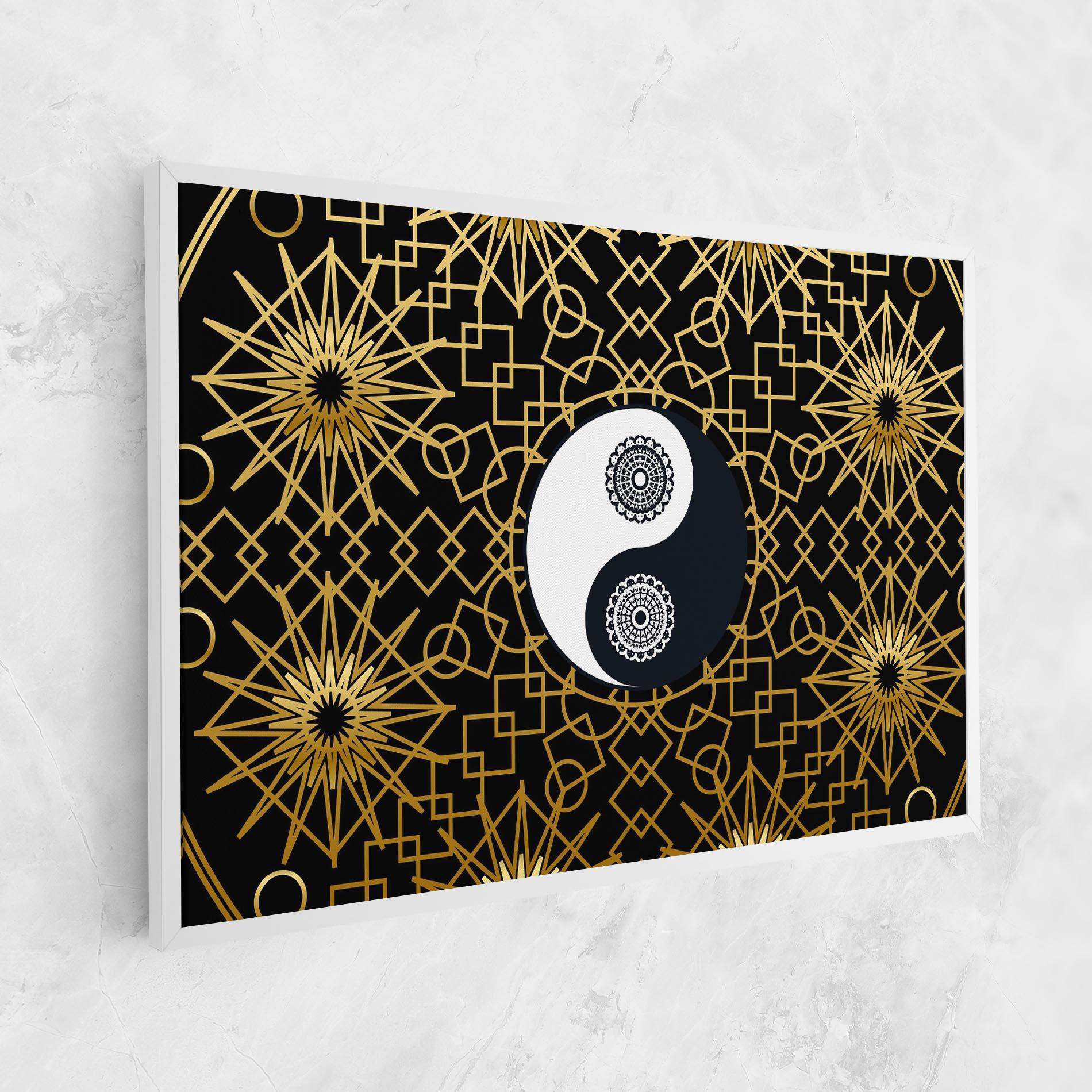 Leinwandbild Meditation Yin Yang mockup 1
