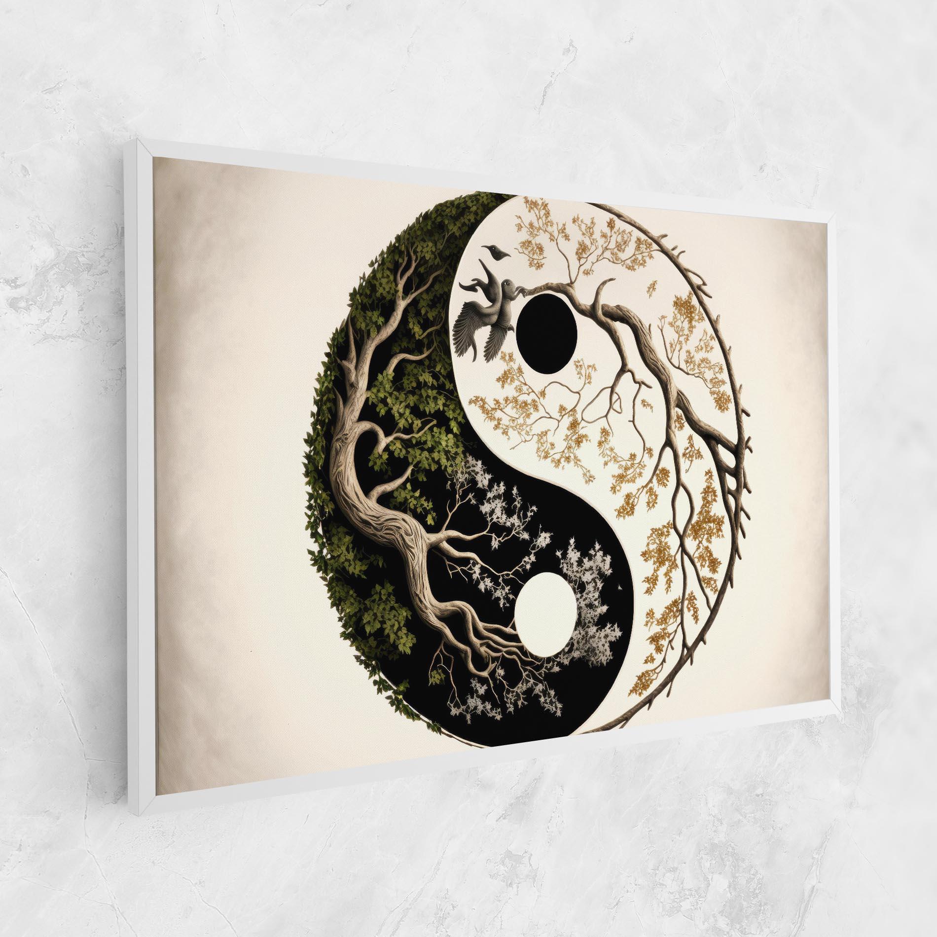 Leinwandbild Tree Yinyang mockup 1