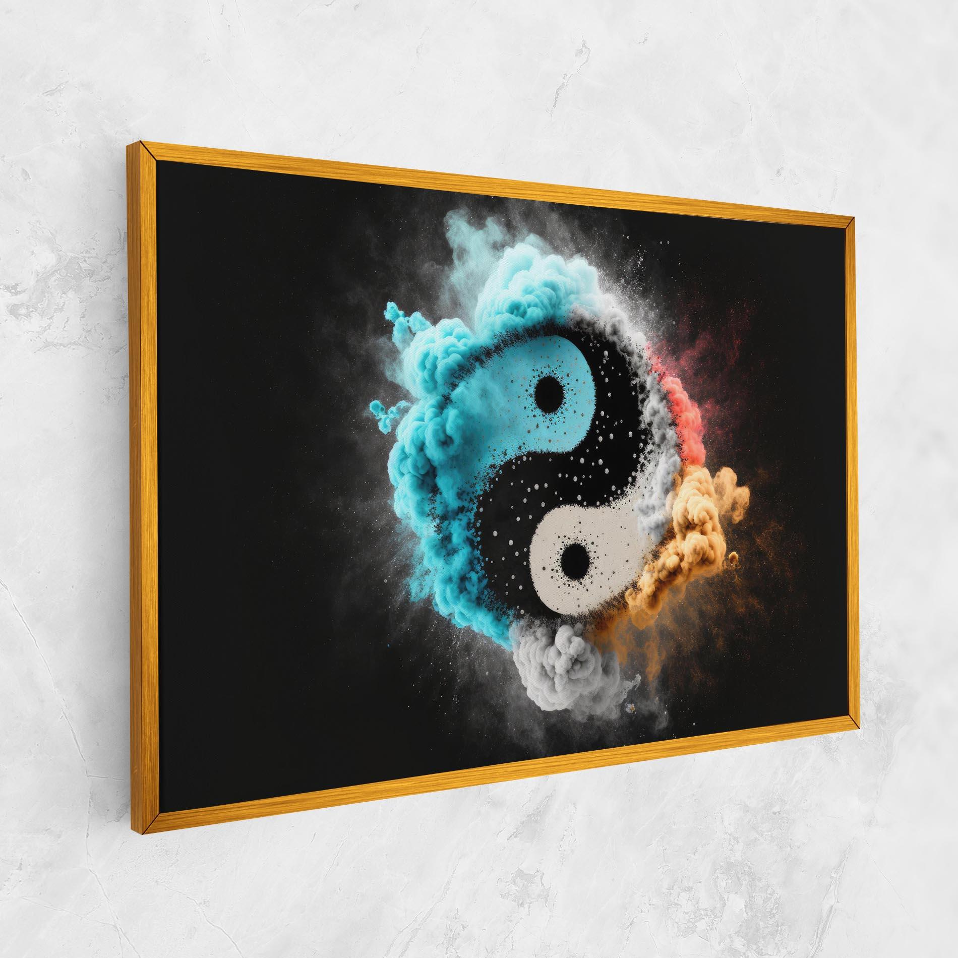 Leinwandbild Blue Smoke Yinuang mockup 1
