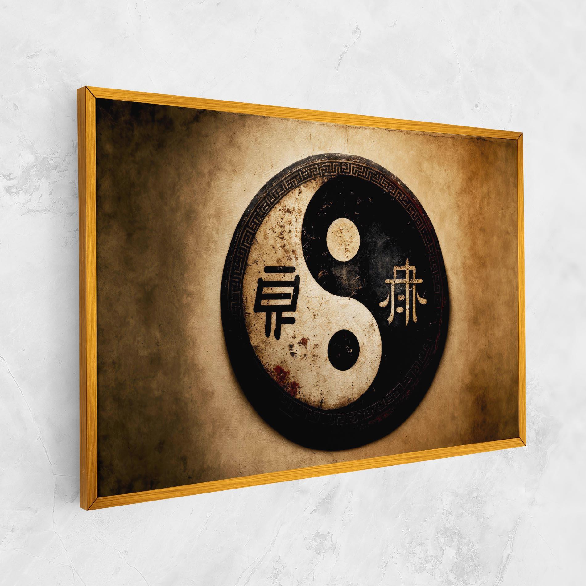 Leinwandbild Chinese Yinyang mockup 1