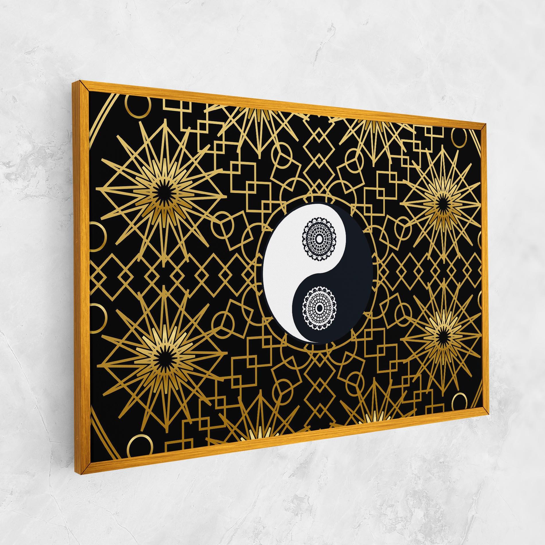 Leinwandbild Meditation Yin Yang mockup 1