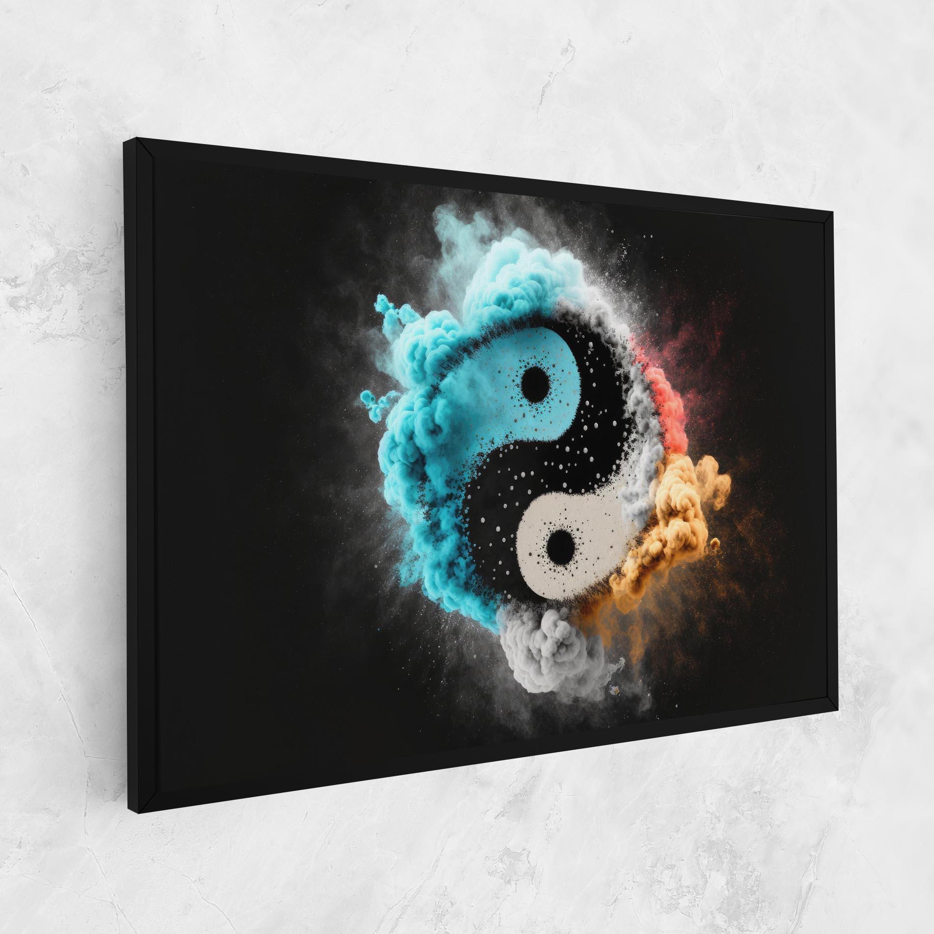 Leinwandbild Blue Smoke Yinuang mockup 1