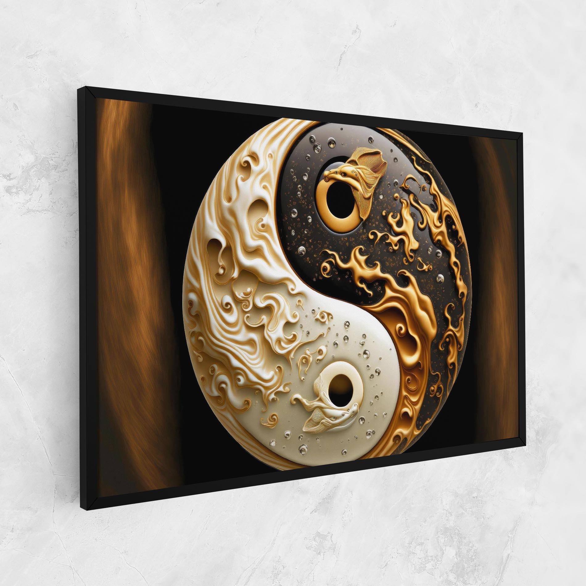 Leinwandbild Caramel Yinyang mockup 1