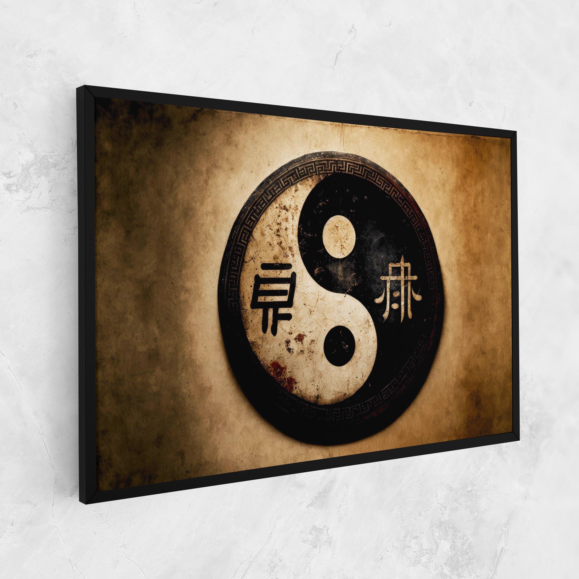 Leinwandbild Chinese Yinyang mockup 1