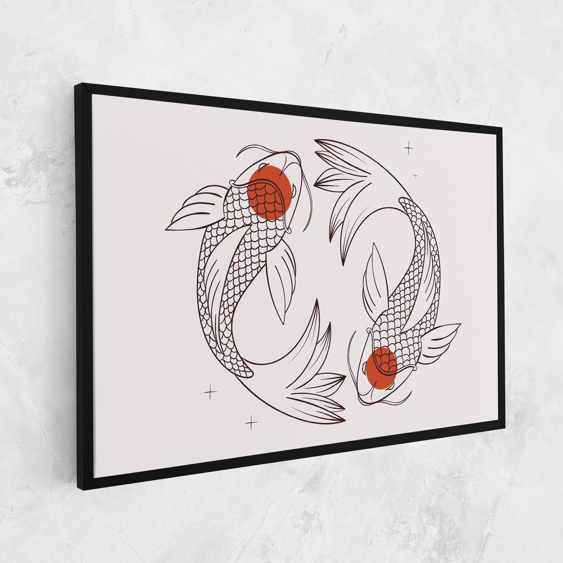 Koi Yinyang Art mockup 1
