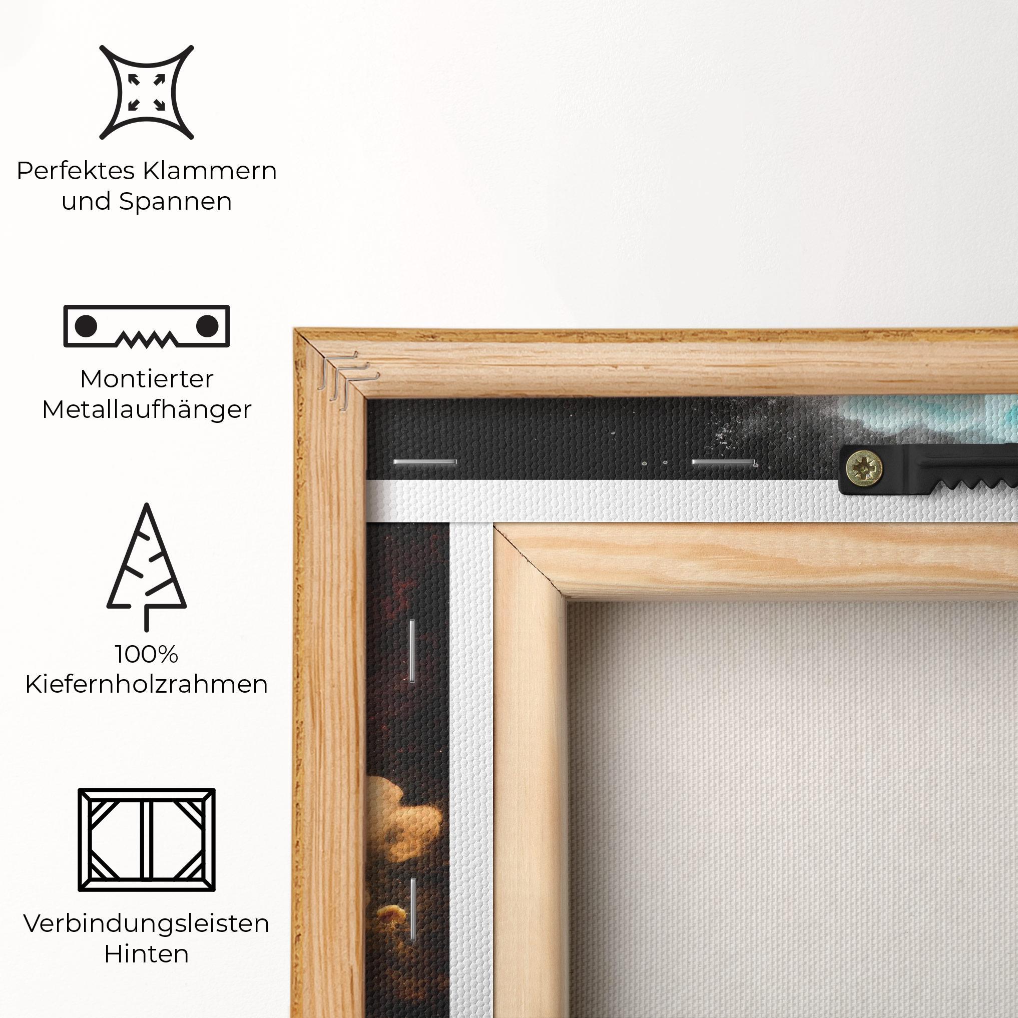 Leinwandbild Blue Smoke Yinuang mockup 5