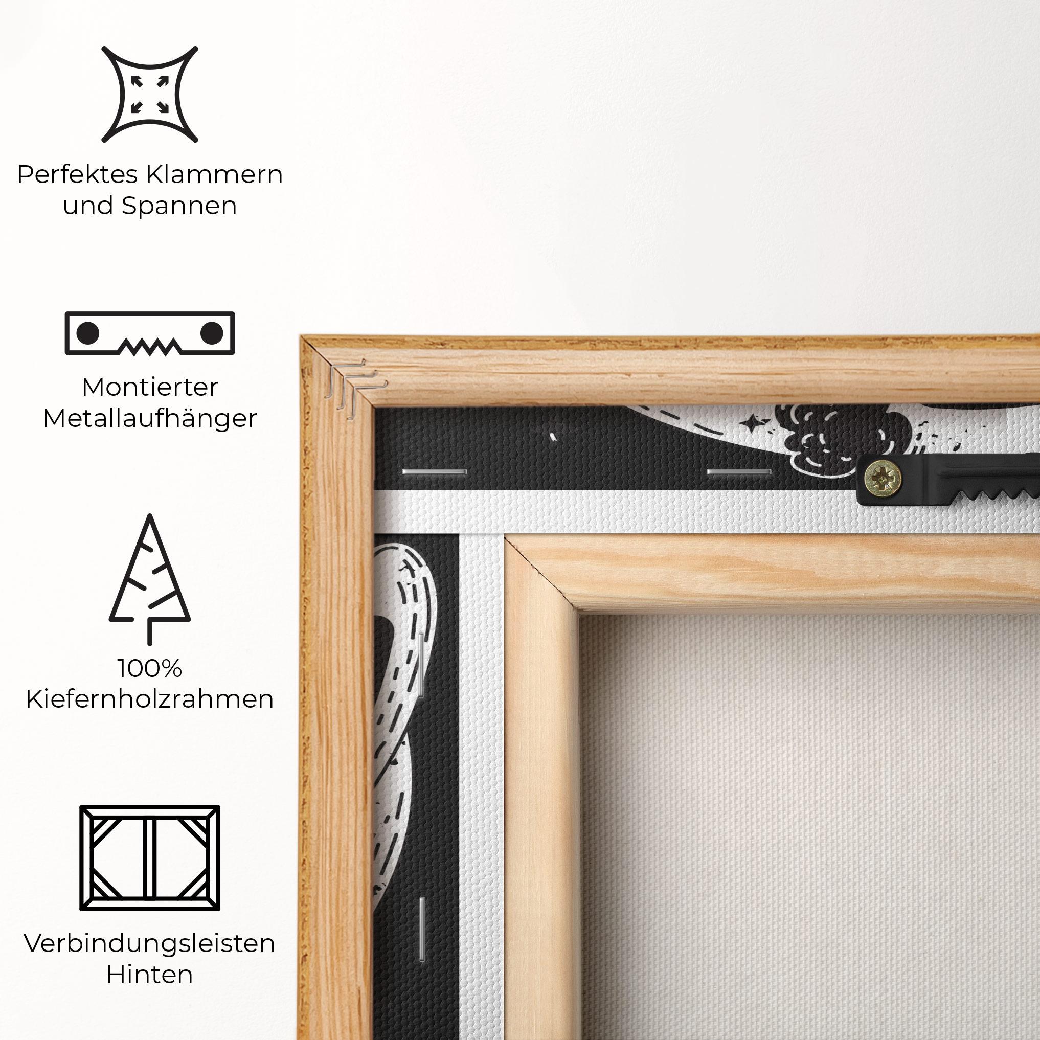 Leinwandbild Bunny Yinyang mockup 5