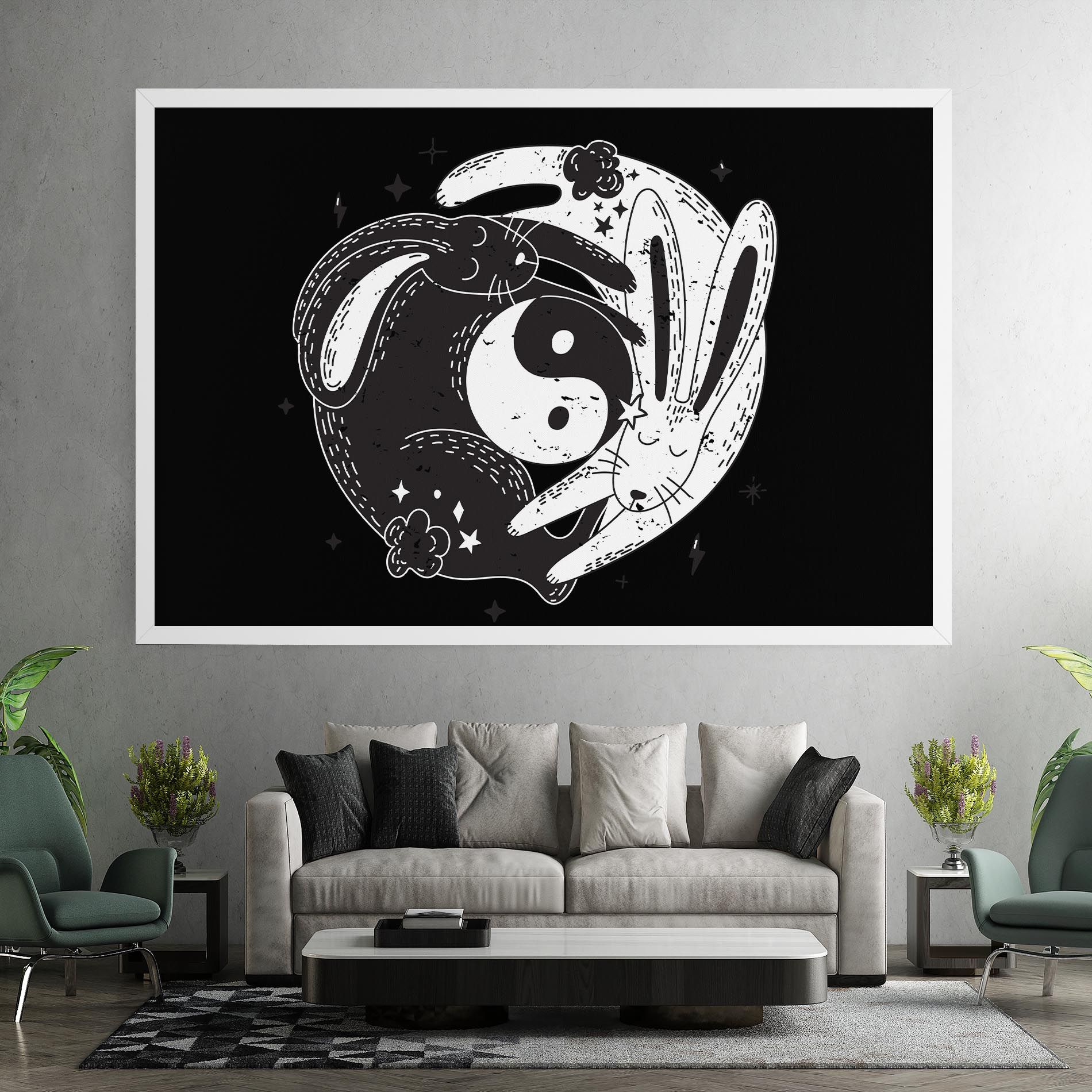 Bunny Yinyang mockup 7