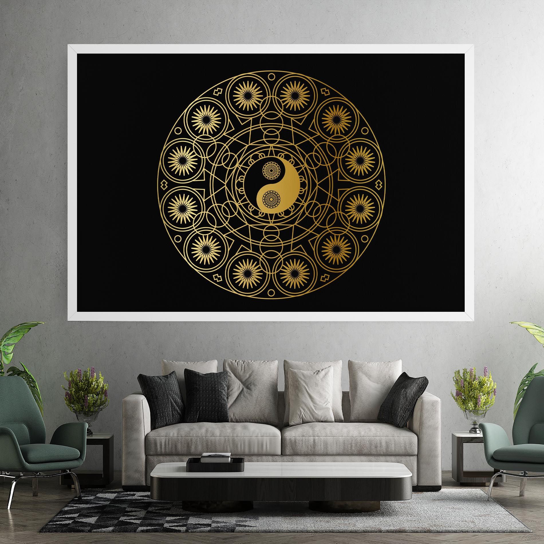 Gold Meditation Mandala mockup 7