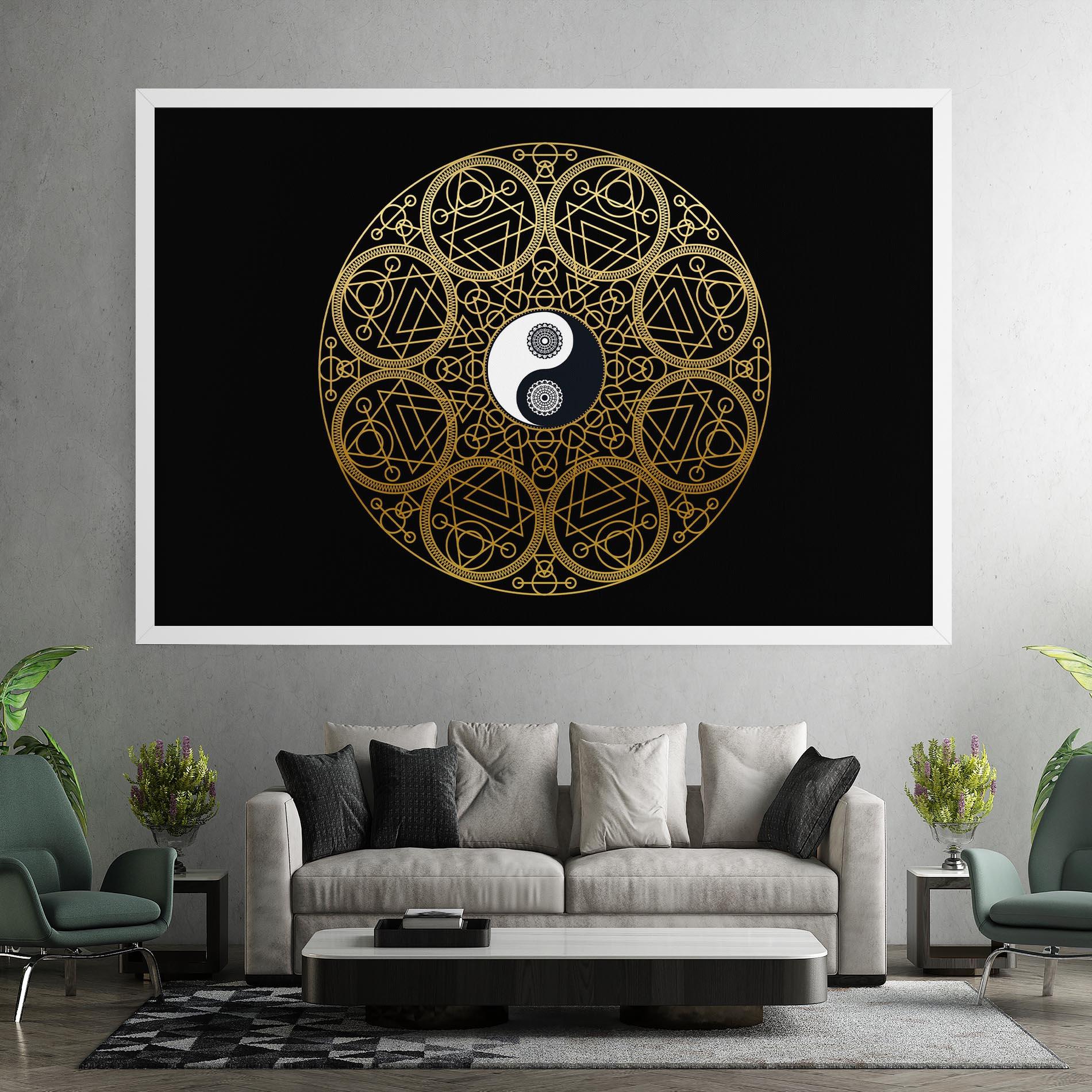 Leinwandbild Meditation Mandala mockup 7