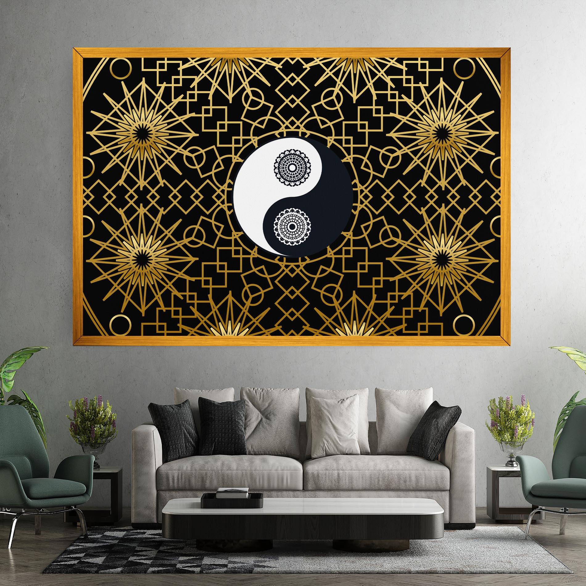 Leinwandbild Meditation Yin Yang mockup 7
