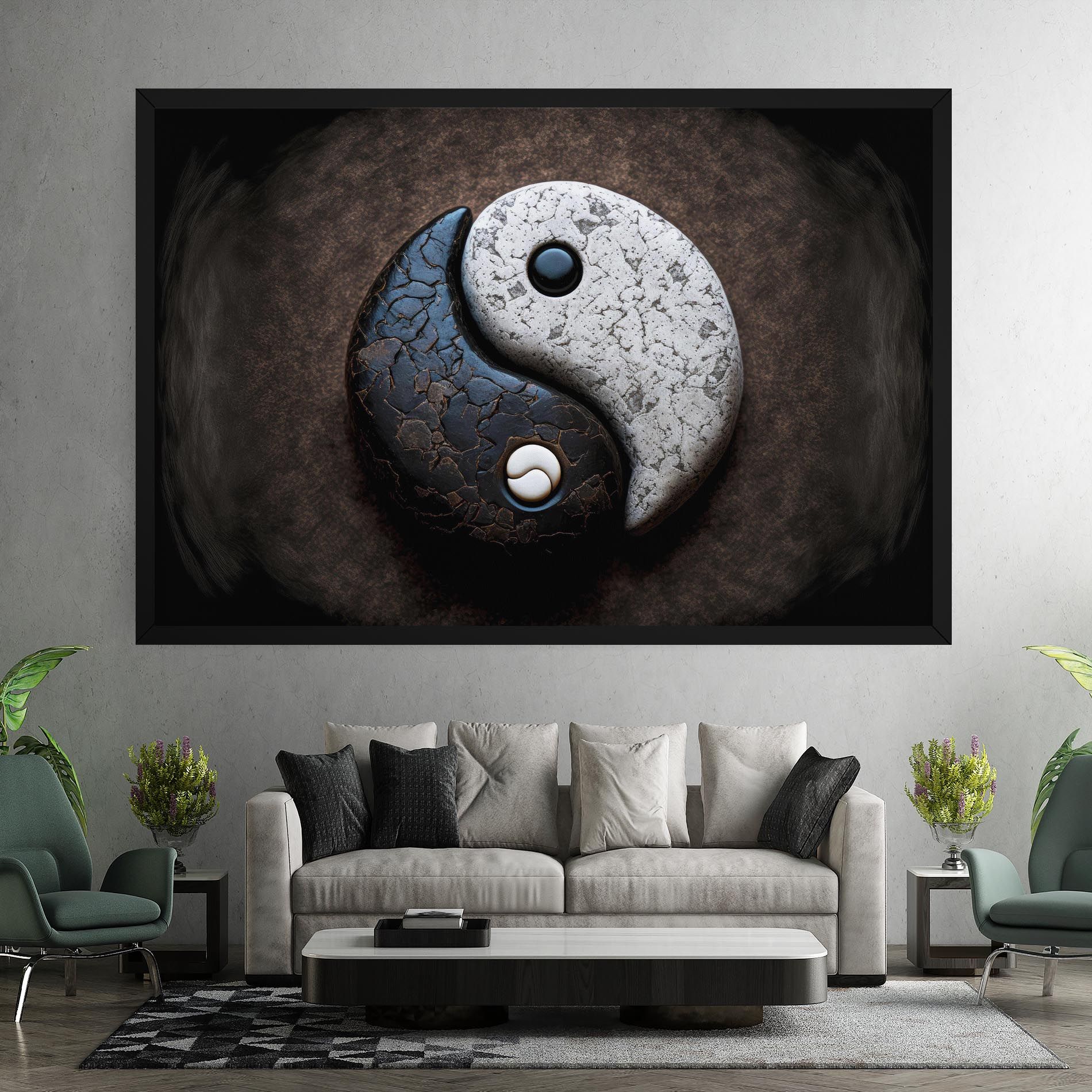 Black Stone Yinyang mockup 7