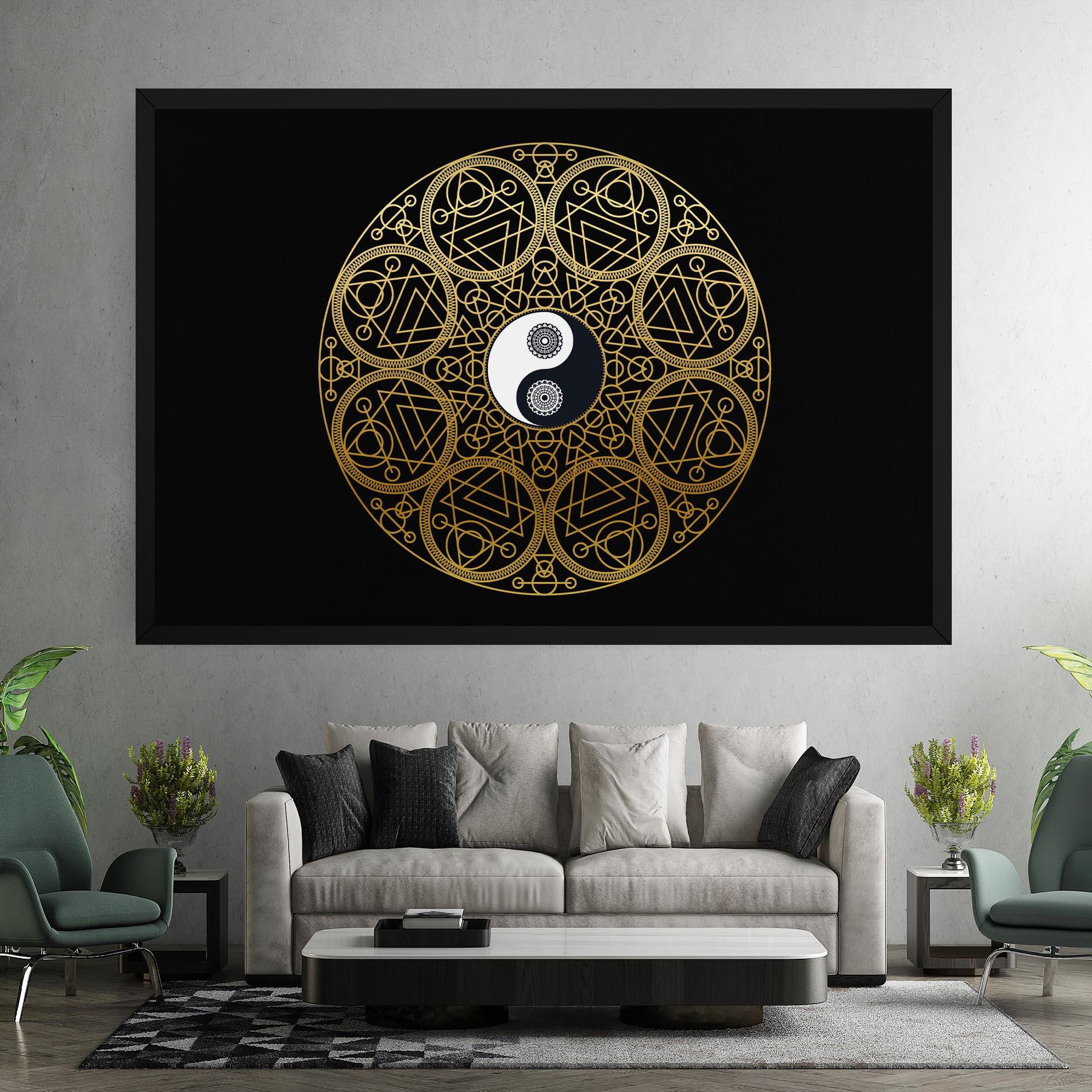Leinwandbild Meditation Mandala mockup 7