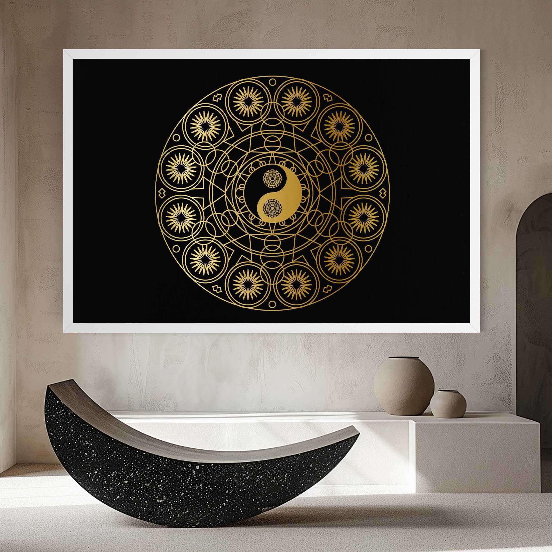 Gold Meditation Mandala mockup 8