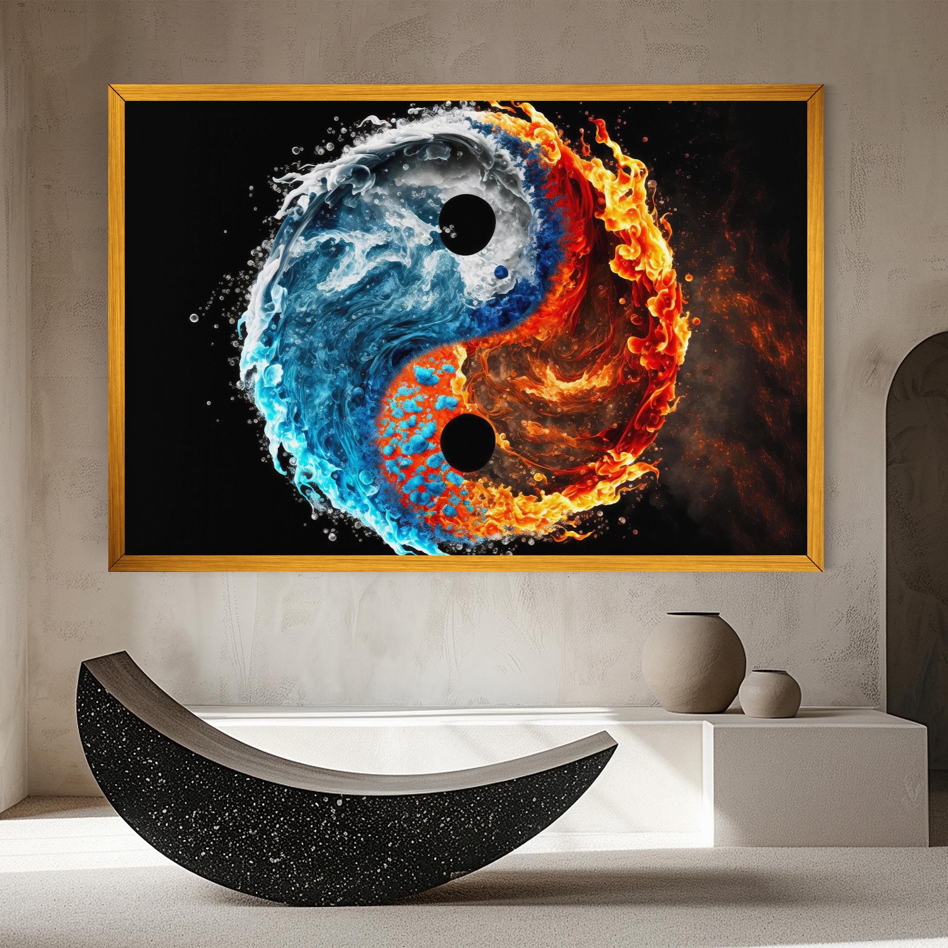 Fire Water Yin Yang mockup 8