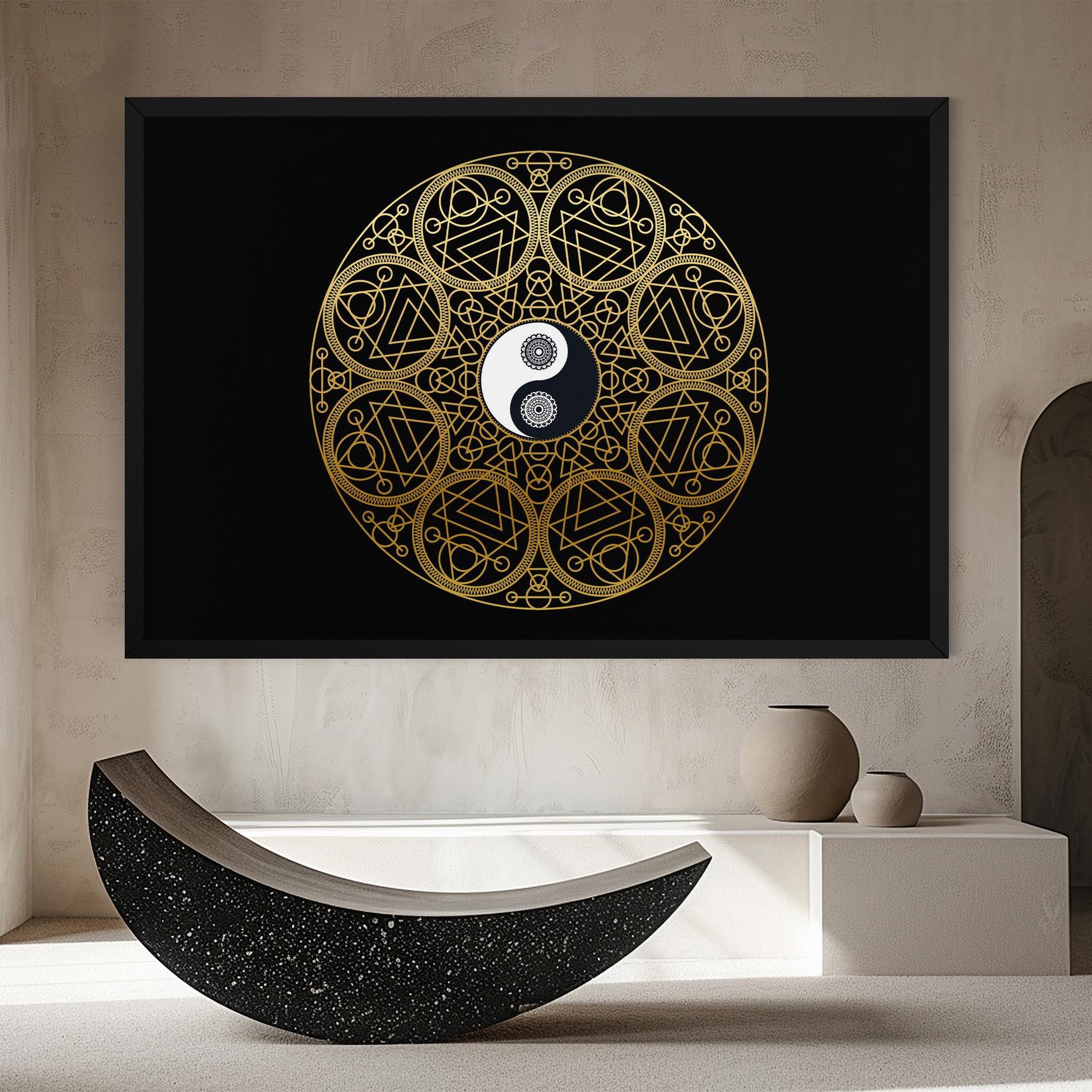 Leinwandbild Meditation Mandala mockup 8