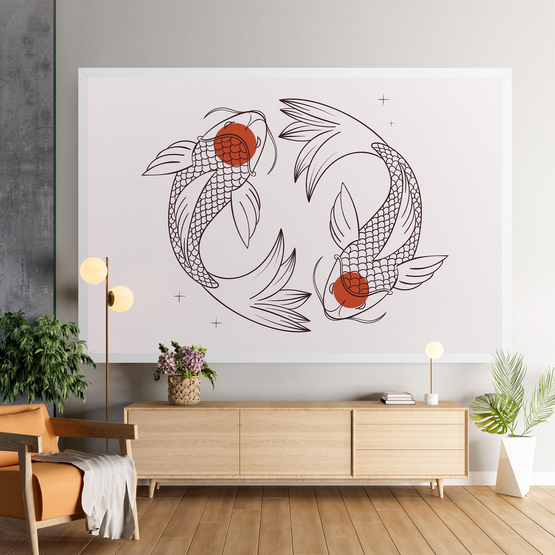 Koi Yinyang Art mockup 9