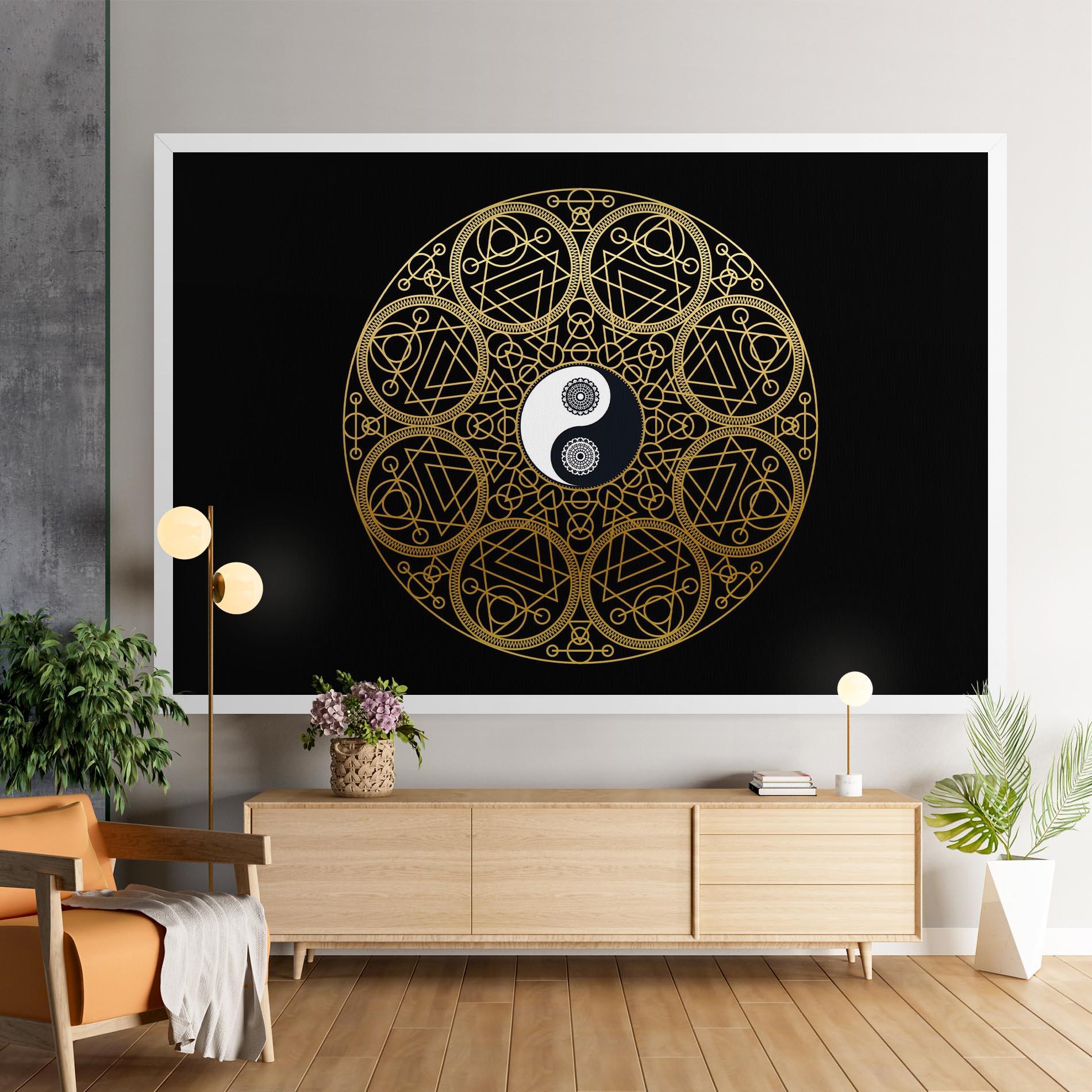 Leinwandbild Meditation Mandala mockup 9