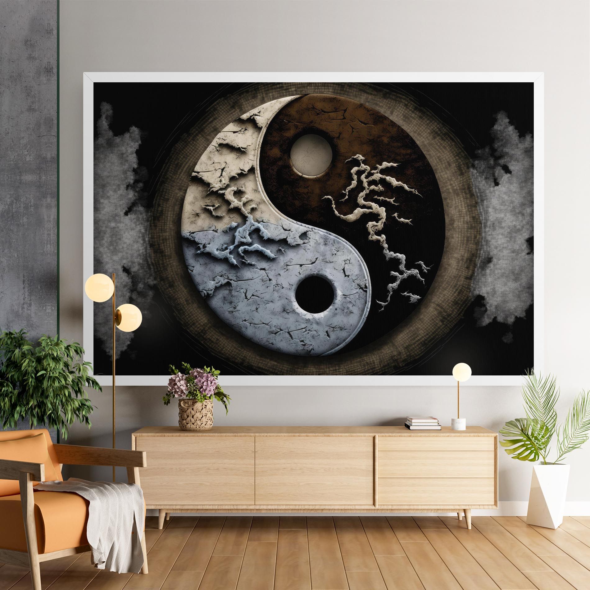 Vintage Yinyang mockup 9