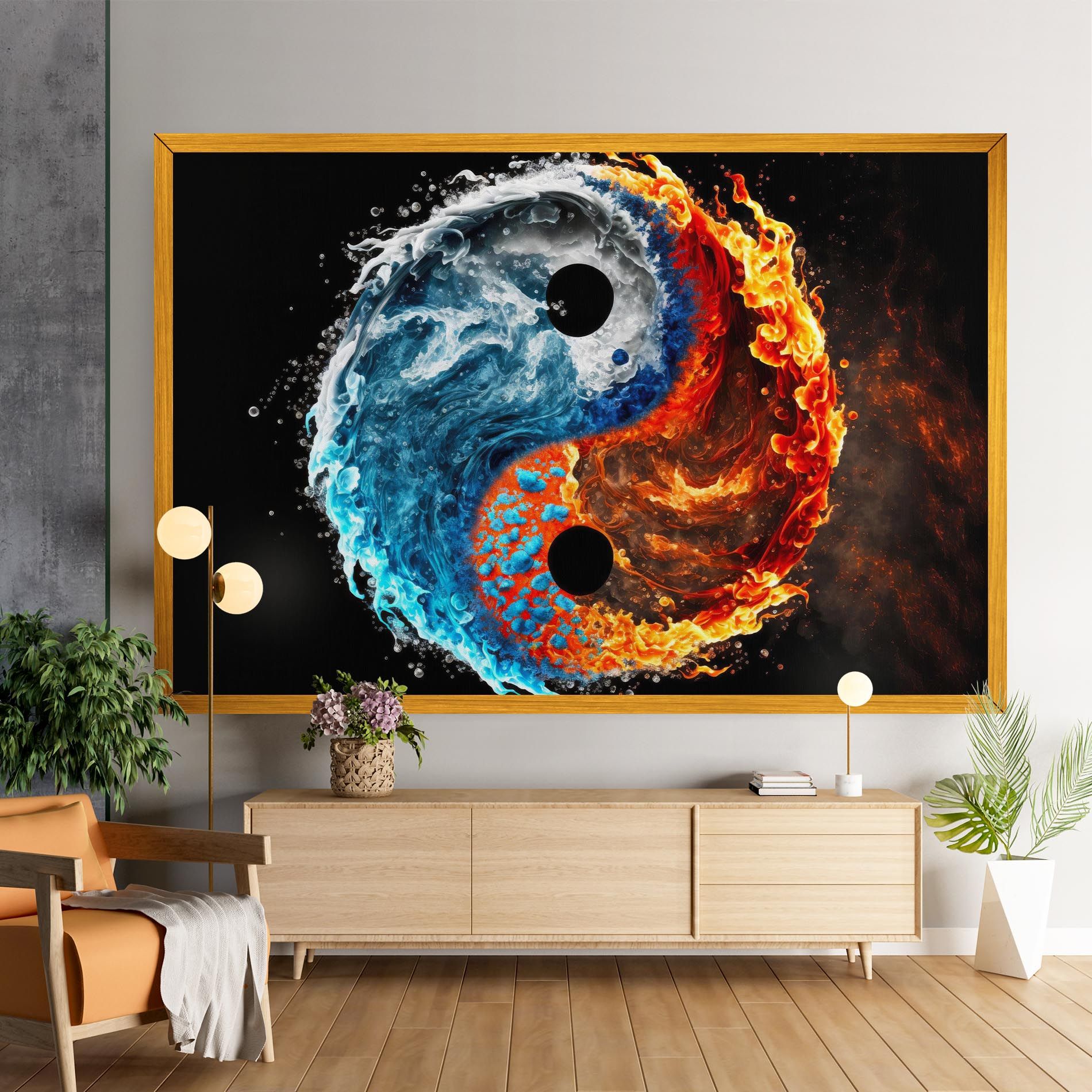 Fire Water Yin Yang mockup 9