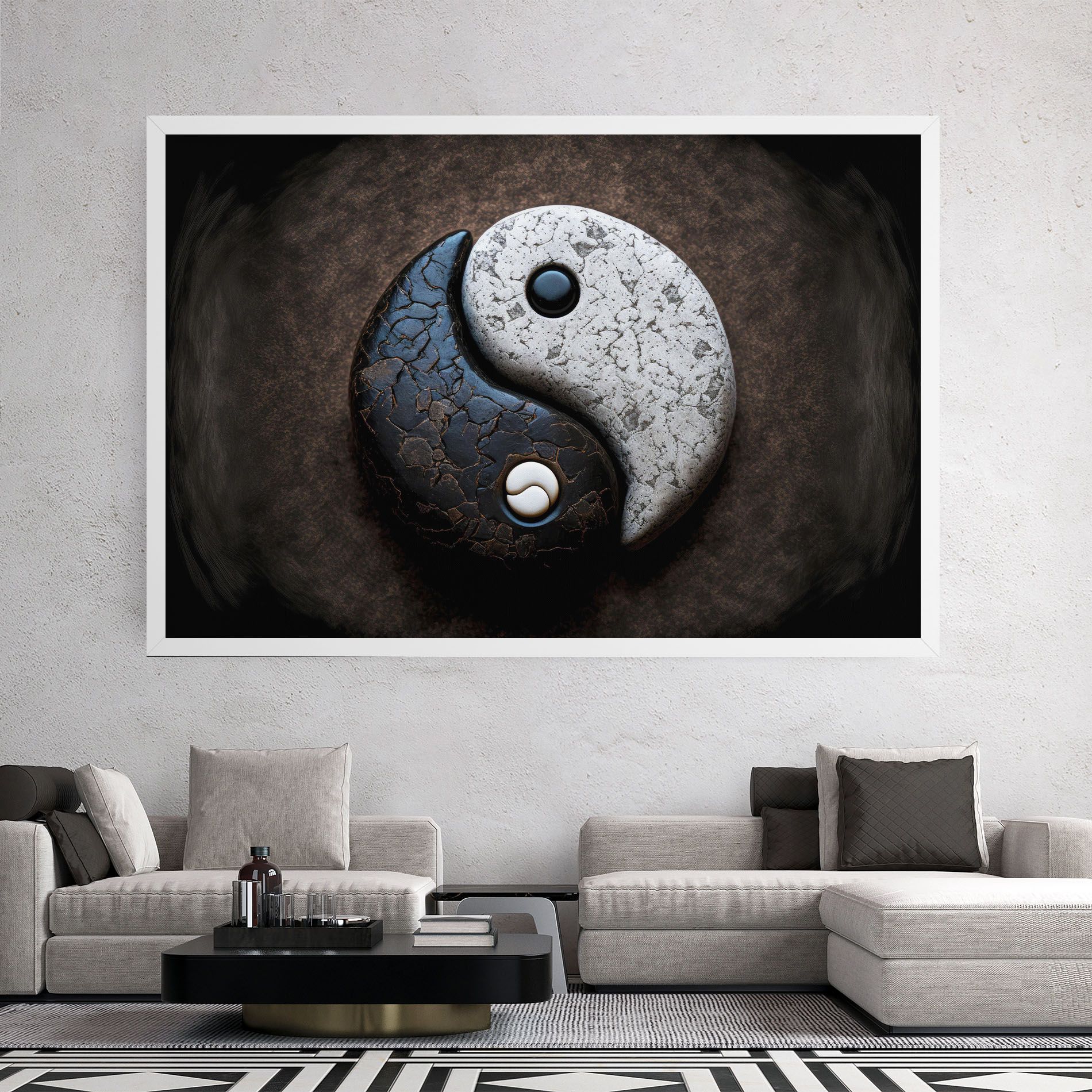 Black Stone Yinyang mockup 2