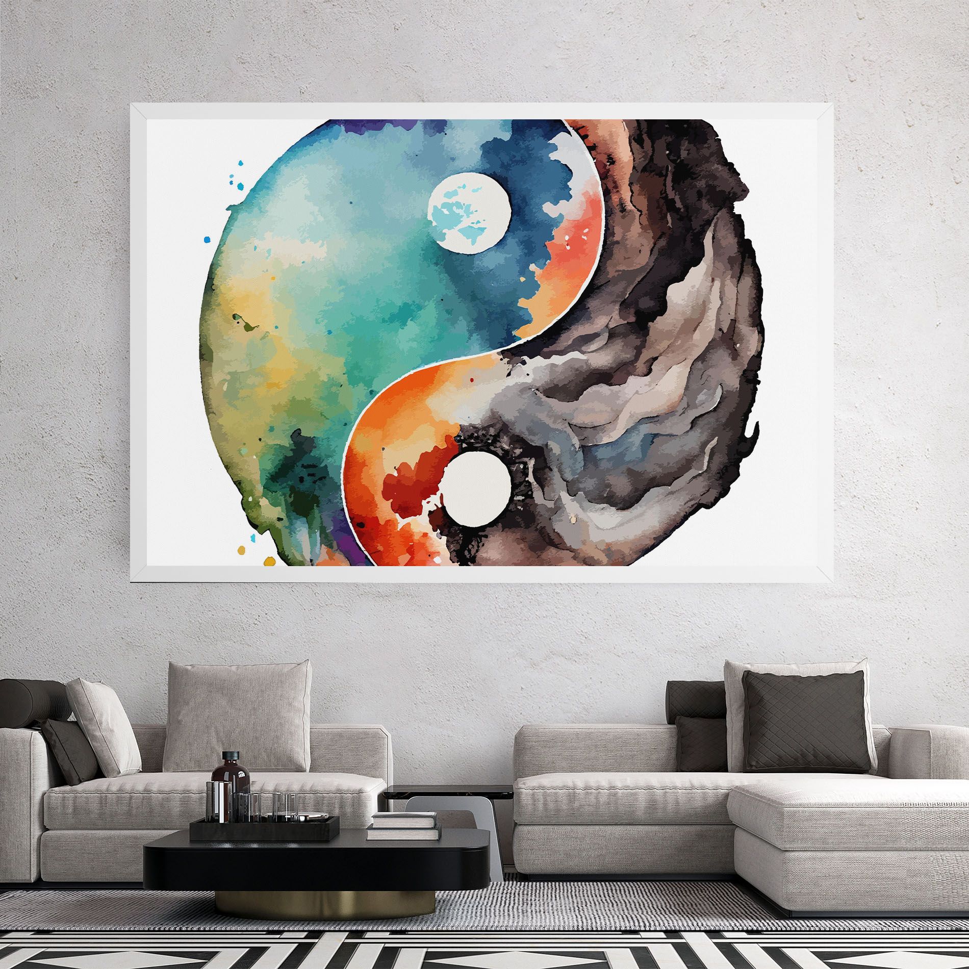 Earth Yinyang Art mockup 2