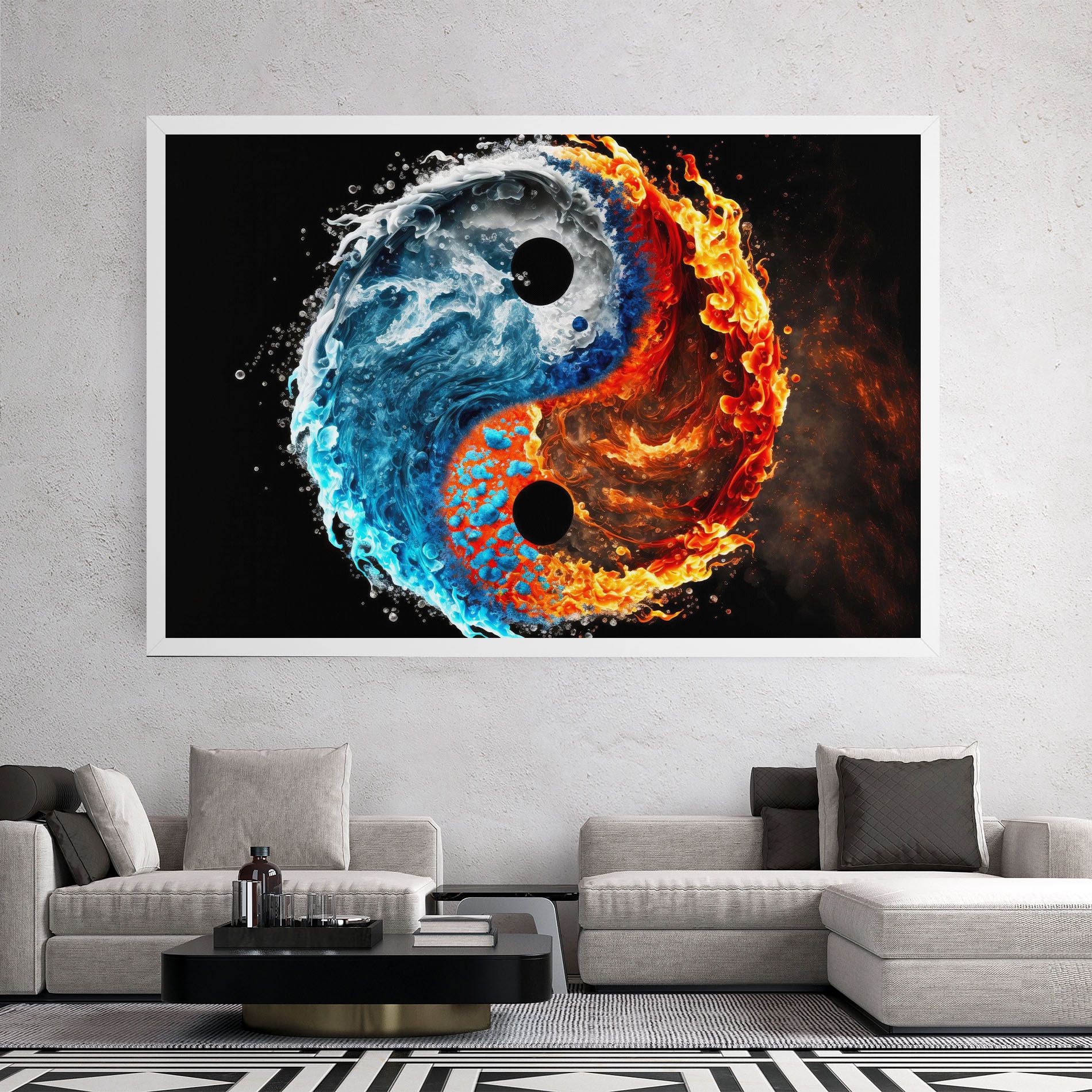 Fire Water Yin Yang mockup 2