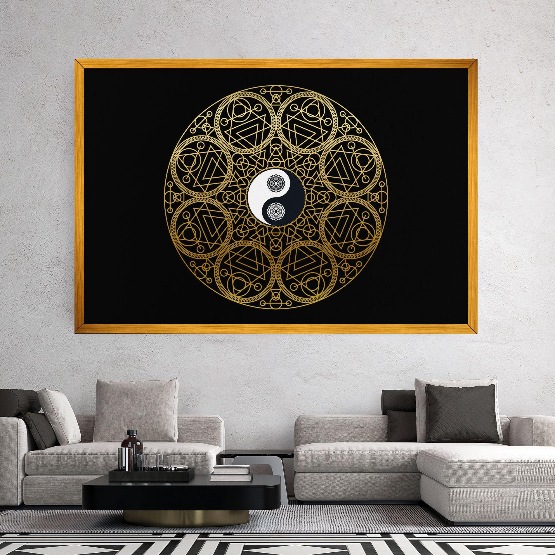Leinwandbild Meditation Mandala mockup 2