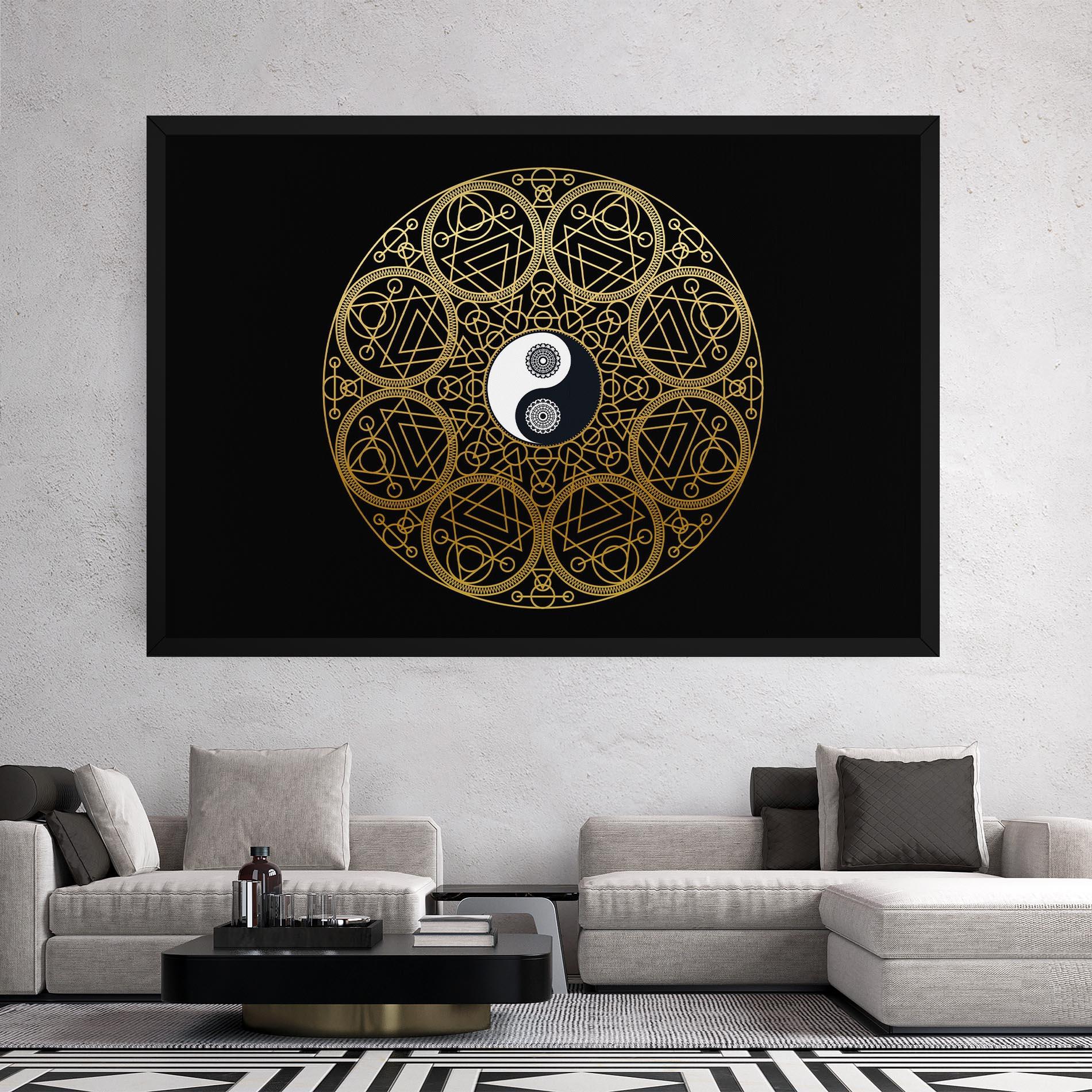 Leinwandbild Meditation Mandala mockup 2