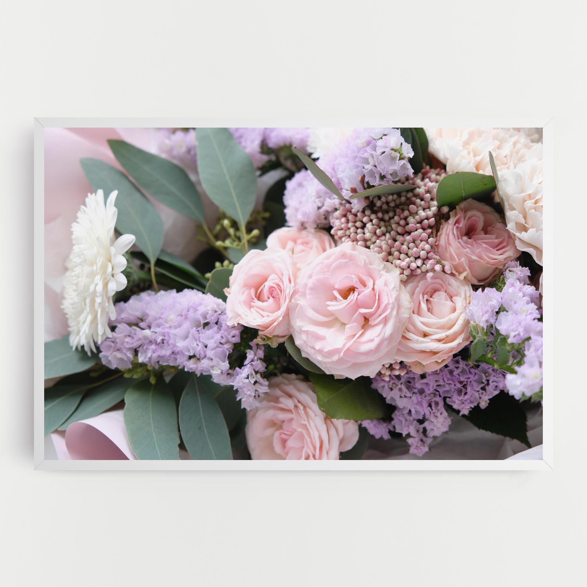 Leinwandbild Beautiful Pink Roses mockup 0