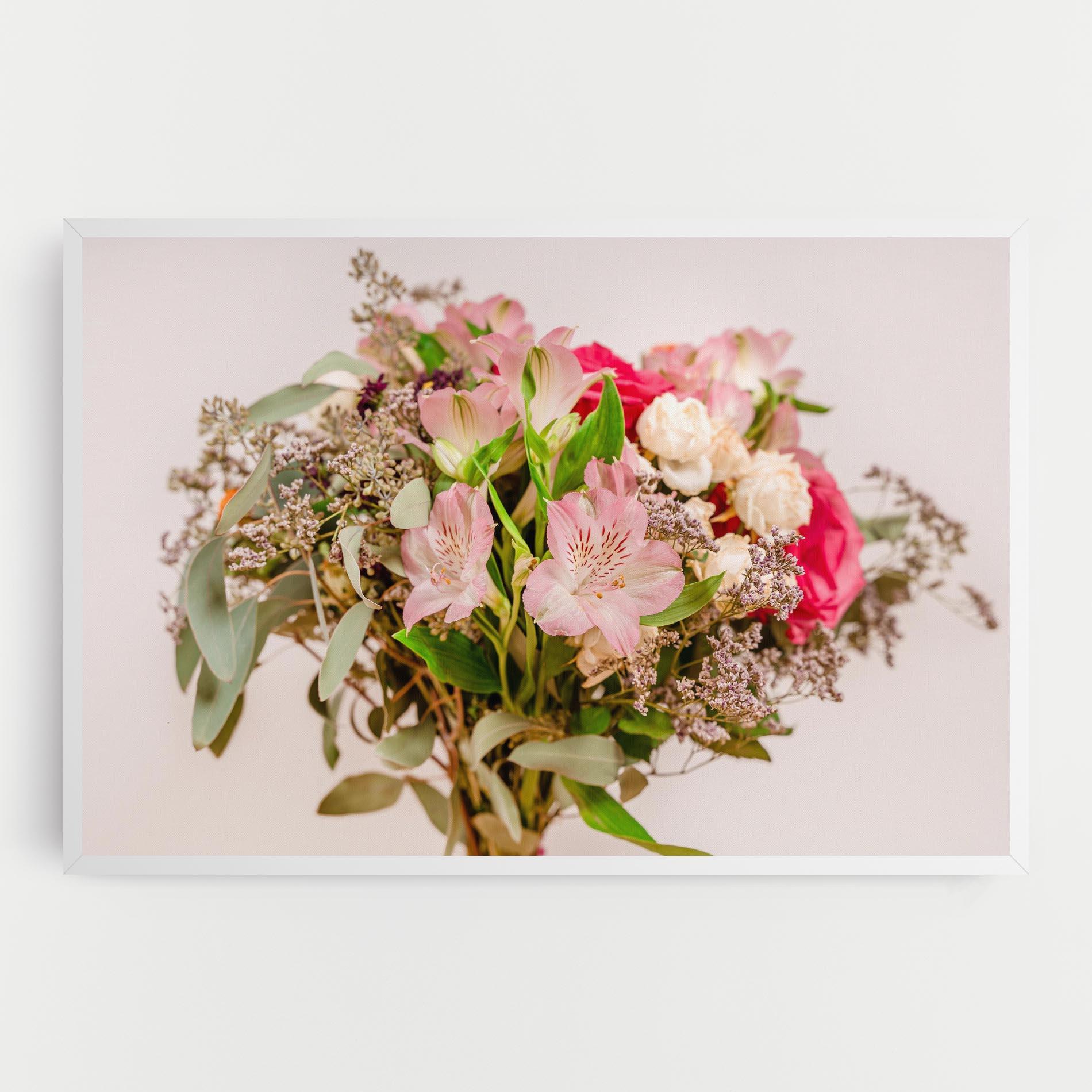 Leinwandbild Girly Pink Bouquet mockup 0