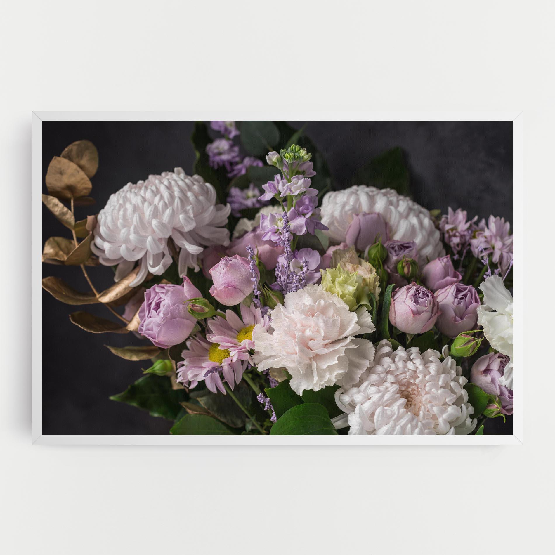 Leinwandbild Pastel Purple Bouquet mockup 0