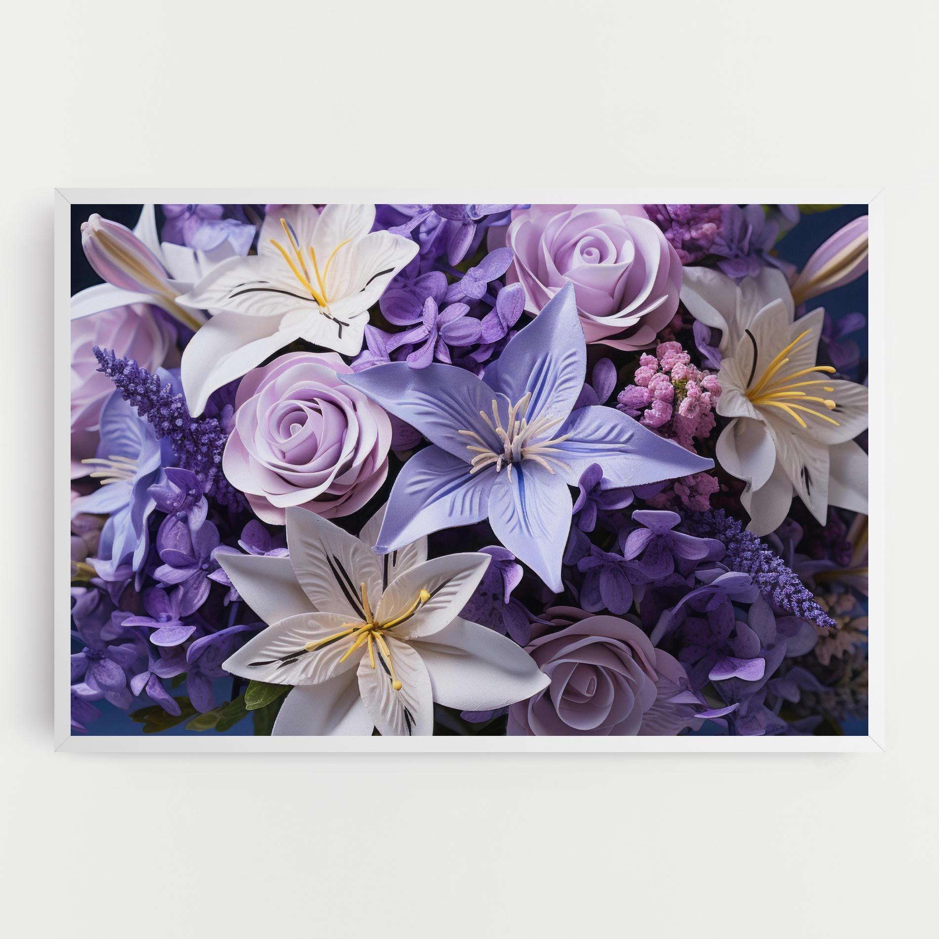 Leinwandbild Purple Cute Bouquet mockup 0
