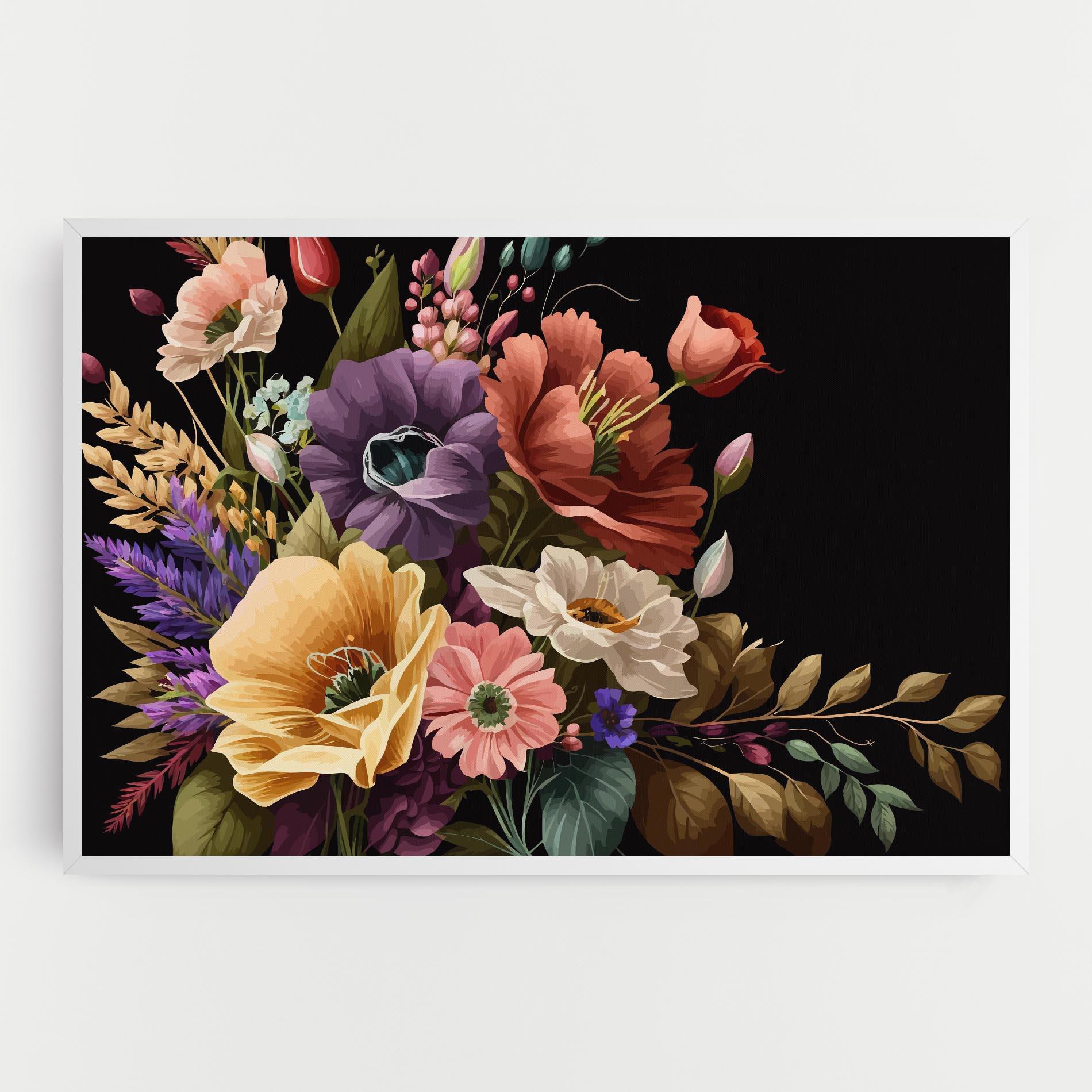Leinwandbild Vintage Bouquet Art mockup 0