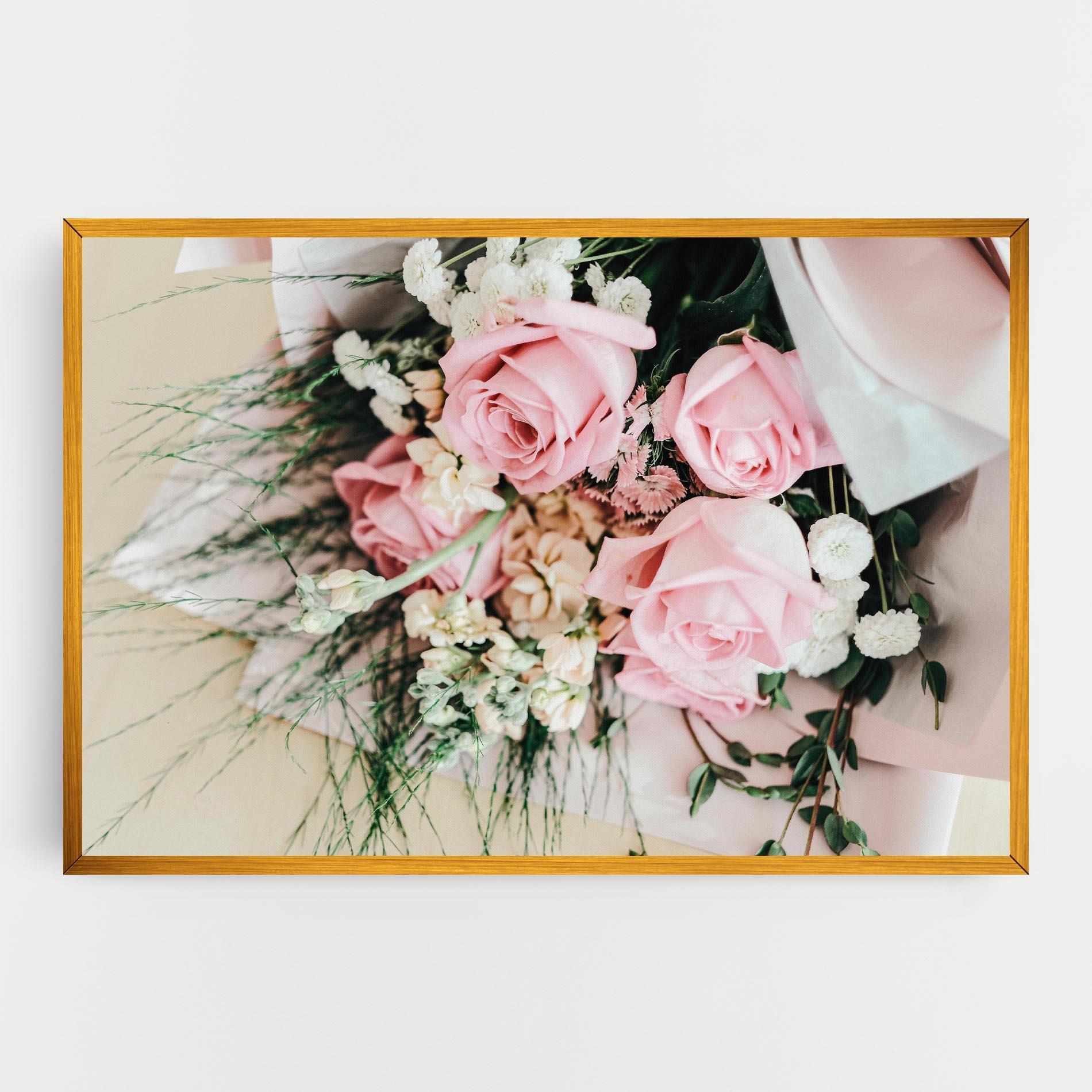 Leinwandbild Baby Pink Bouquet mockup 0