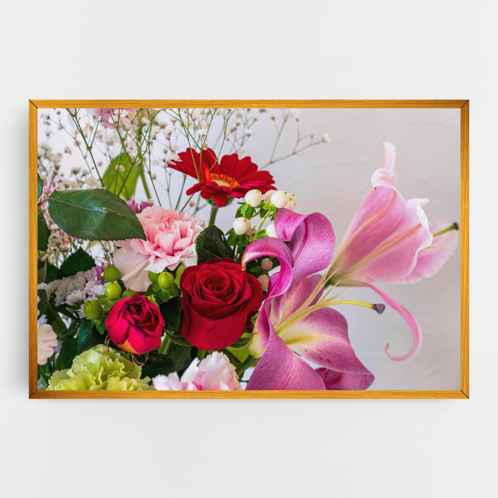 Leinwandbild Bouquet mockup 0