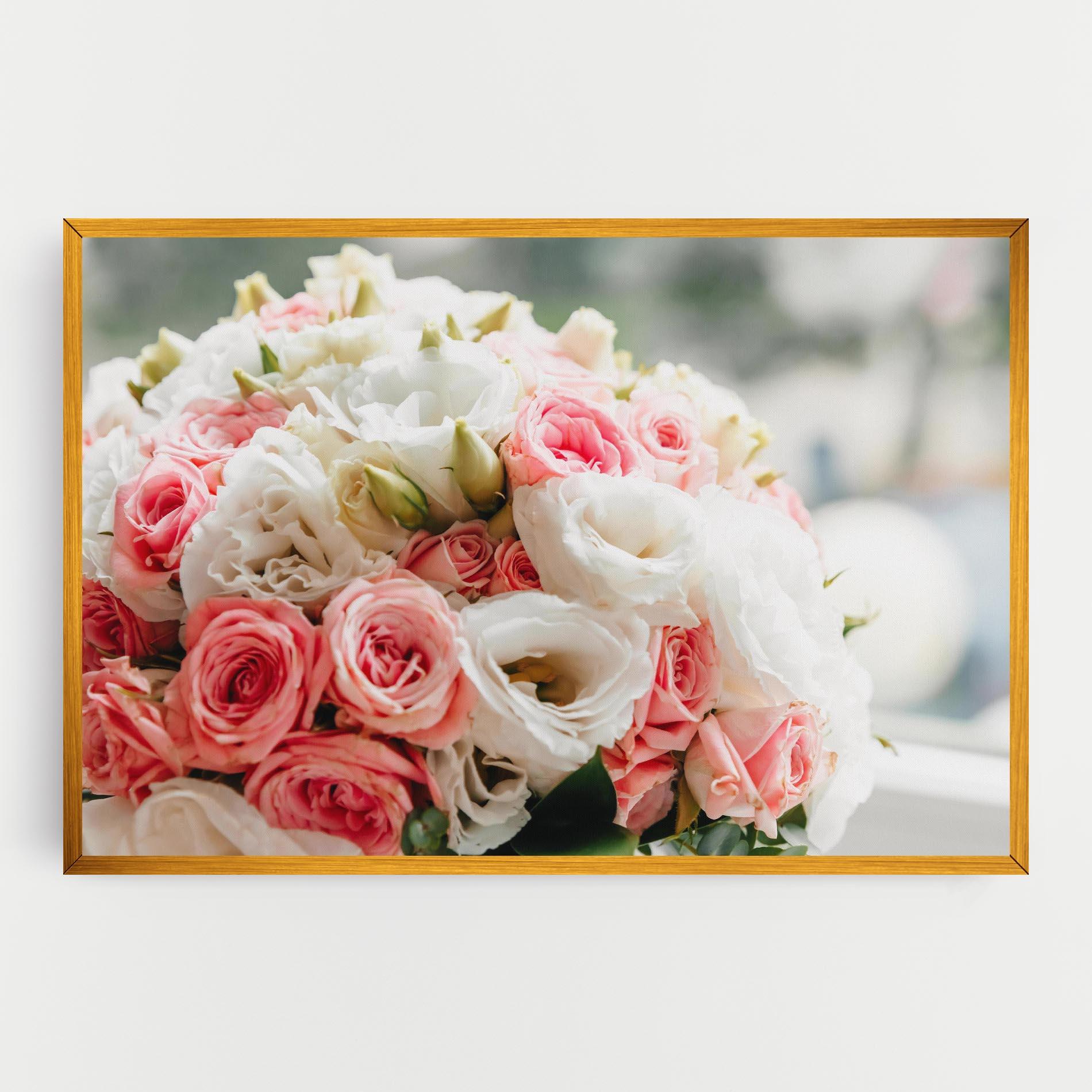 Leinwandbild Pink Beautiful Bouquet mockup 0